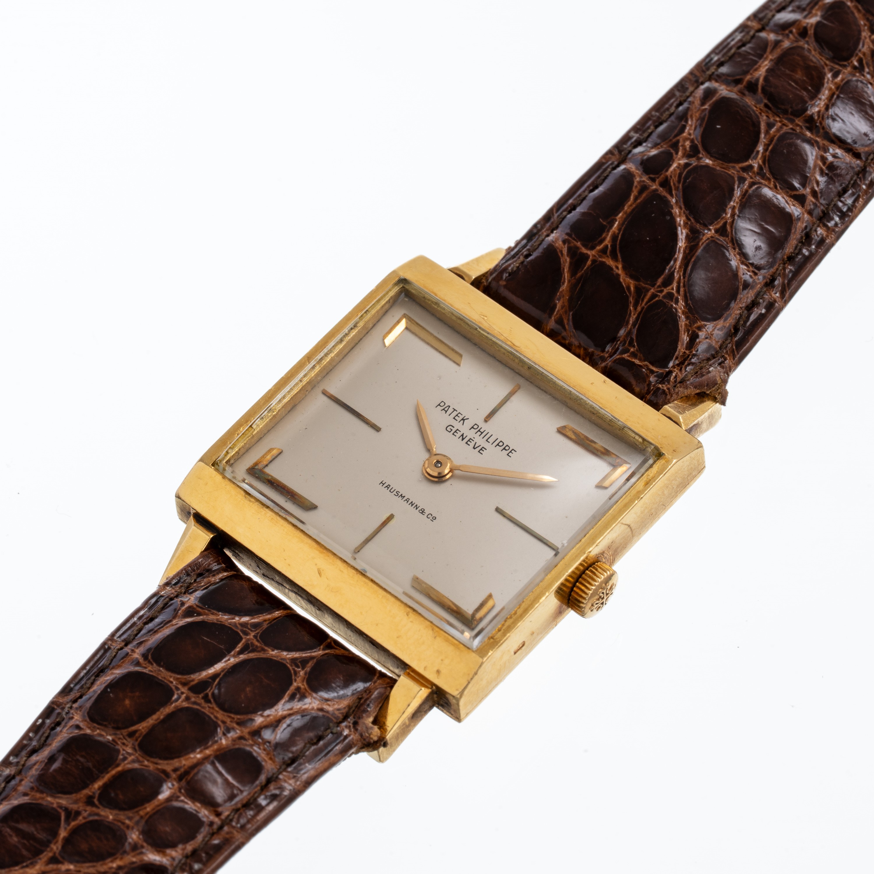 Patek Philippe - Cioccolatone ref. 3406, orologio solo tempo in oro giallo 18 kt con quadrante ar...