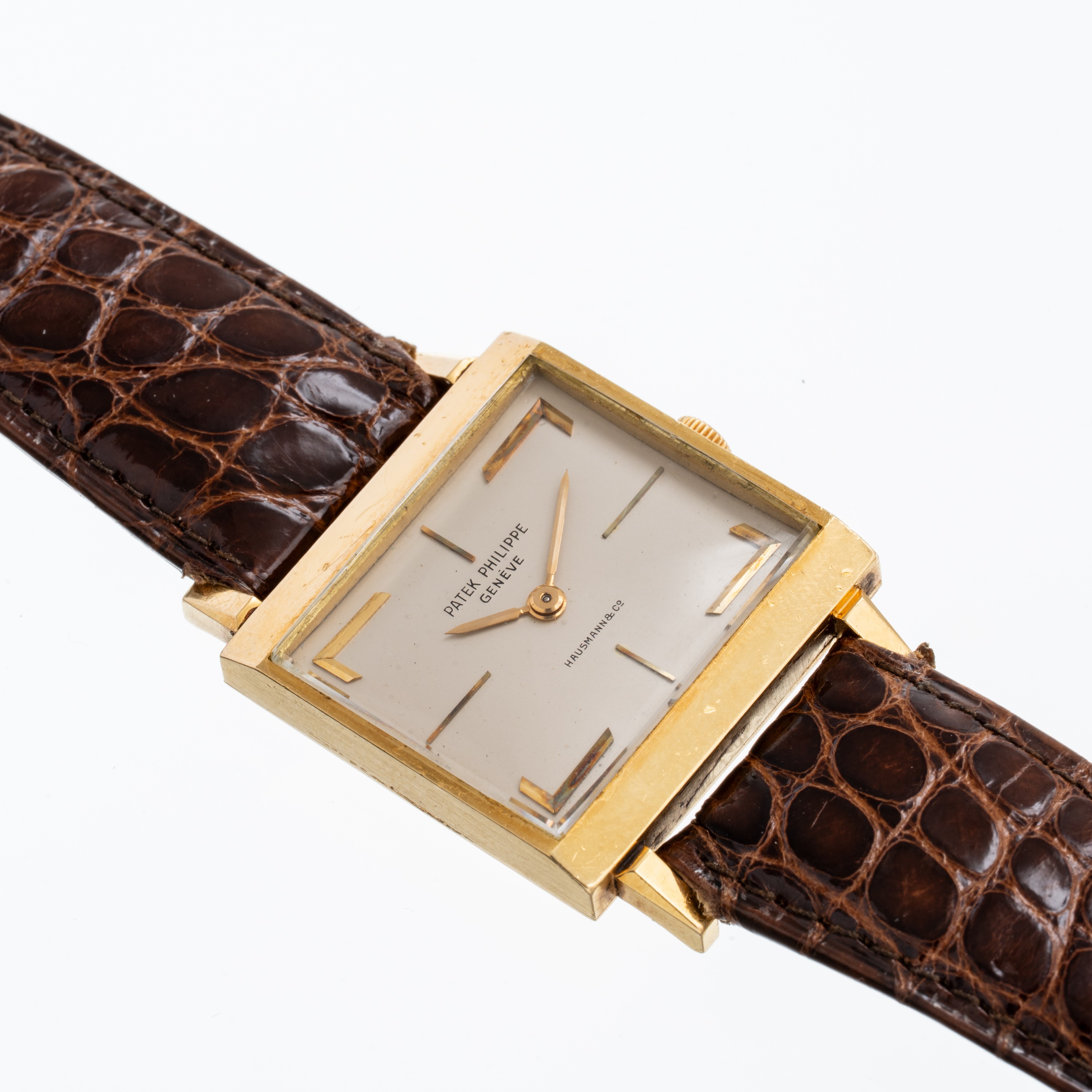 Patek Philippe - Cioccolatone ref. 3406, orologio solo tempo in oro giallo 18 kt con quadrante ar...