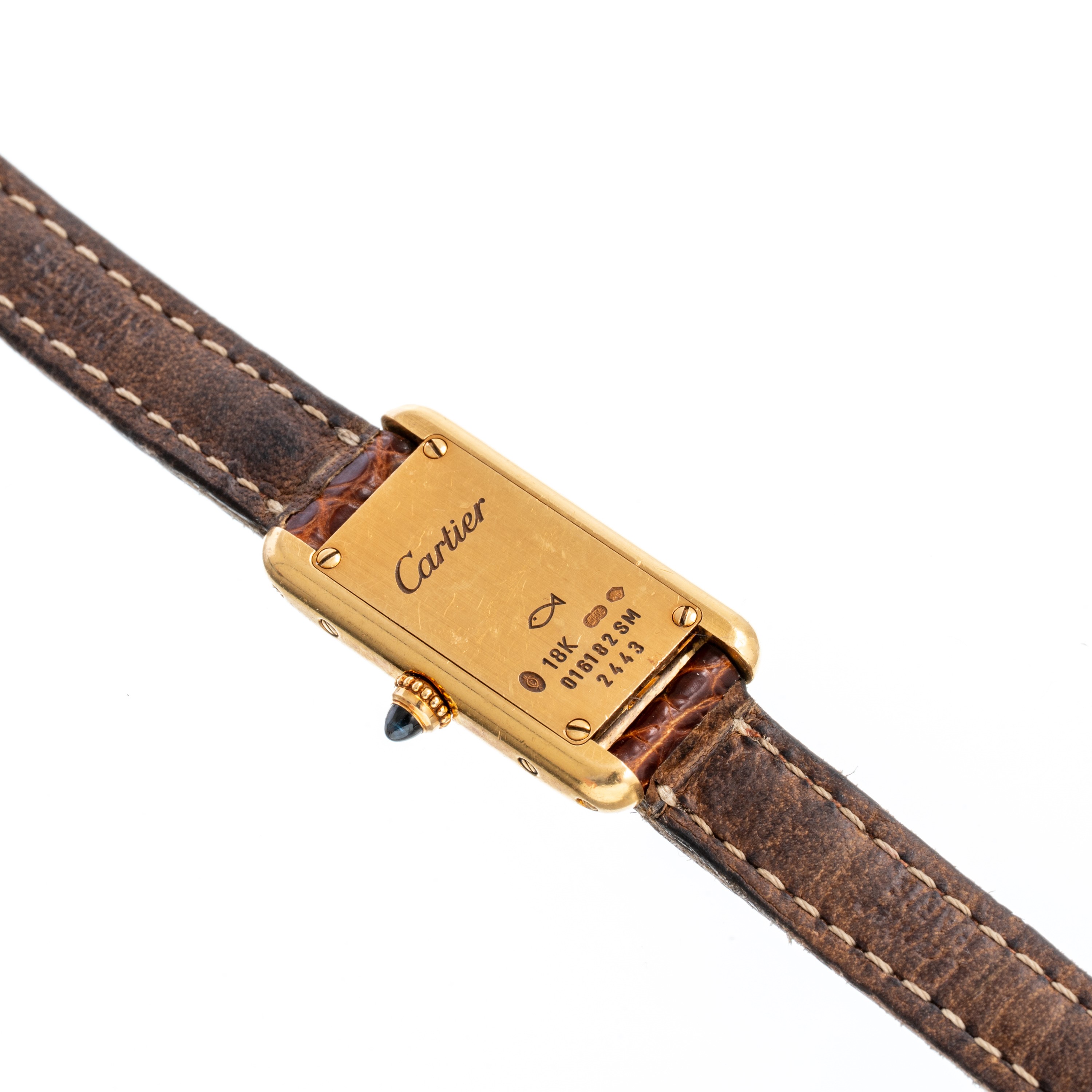 Cartier - Tank Allongé Mini 2443, orologio solo tempo al quarzo in oro giallo 18 kt