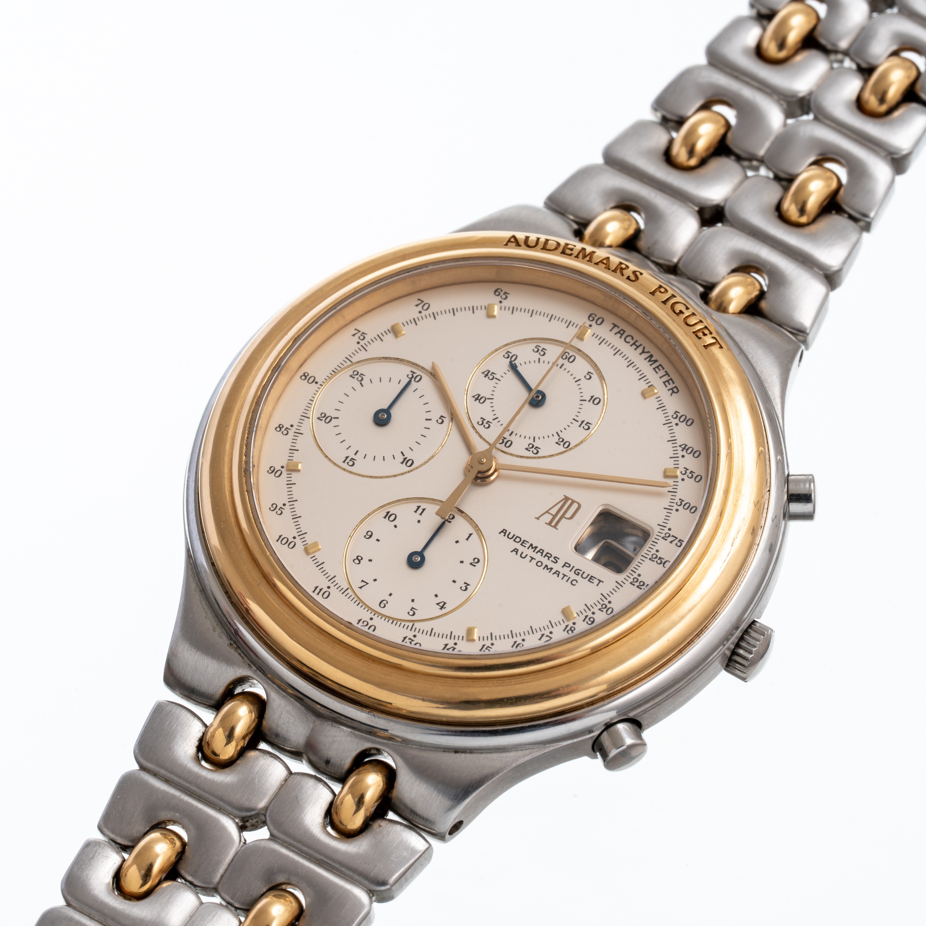 Audemars Piguet - Hutieme Chronograph — cronografo automatico in acciaio e oro giallo 18 kt