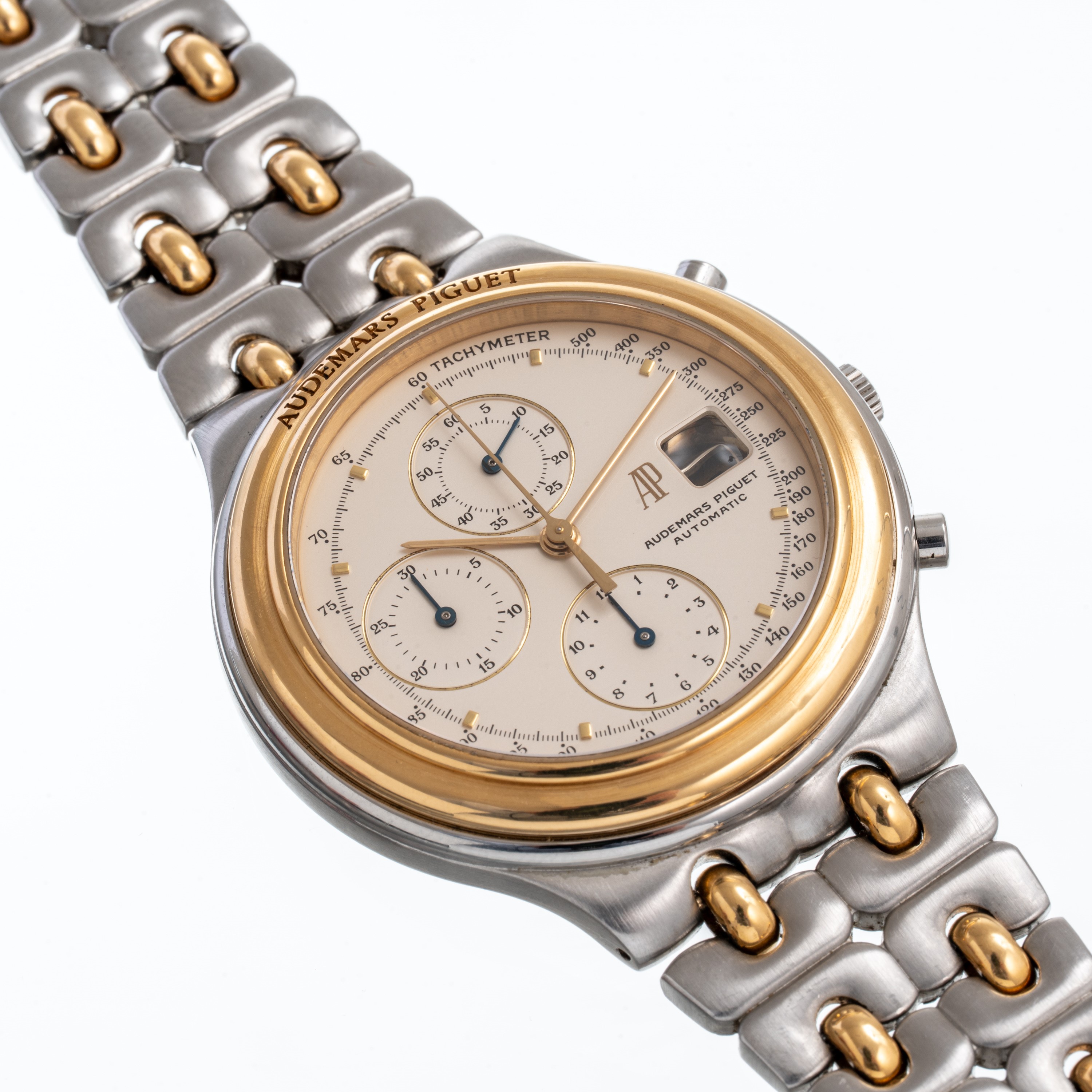 Audemars Piguet - Hutieme Chronograph — cronografo automatico in acciaio e oro giallo 18 kt