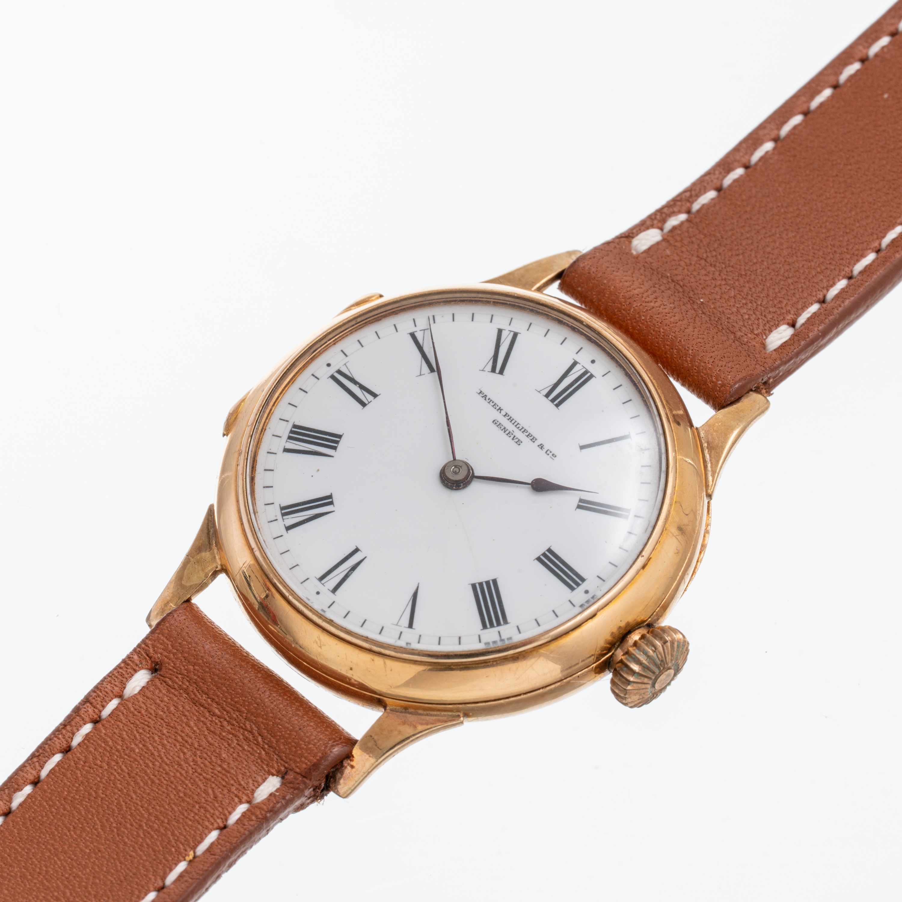 Patek Philippe - Orologio da polso “Solo tempo”, carica manuale, oro rosa 18 kt