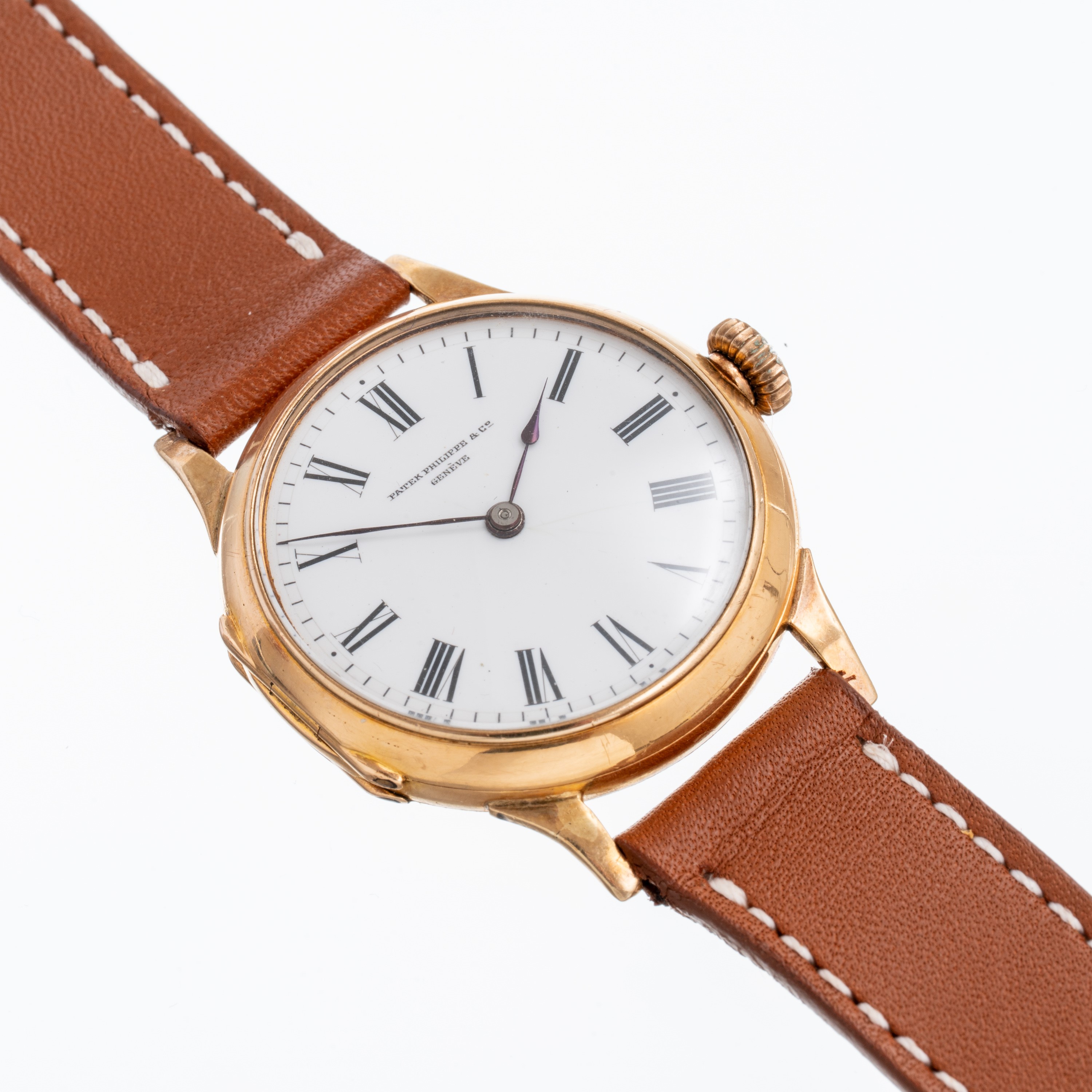 Patek Philippe - Orologio da polso “Solo tempo”, carica manuale, oro rosa 18 kt