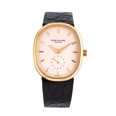 Ellipse—Orologio solo tempo a carica manuale in oro giallo 18kt, quadrante avorio