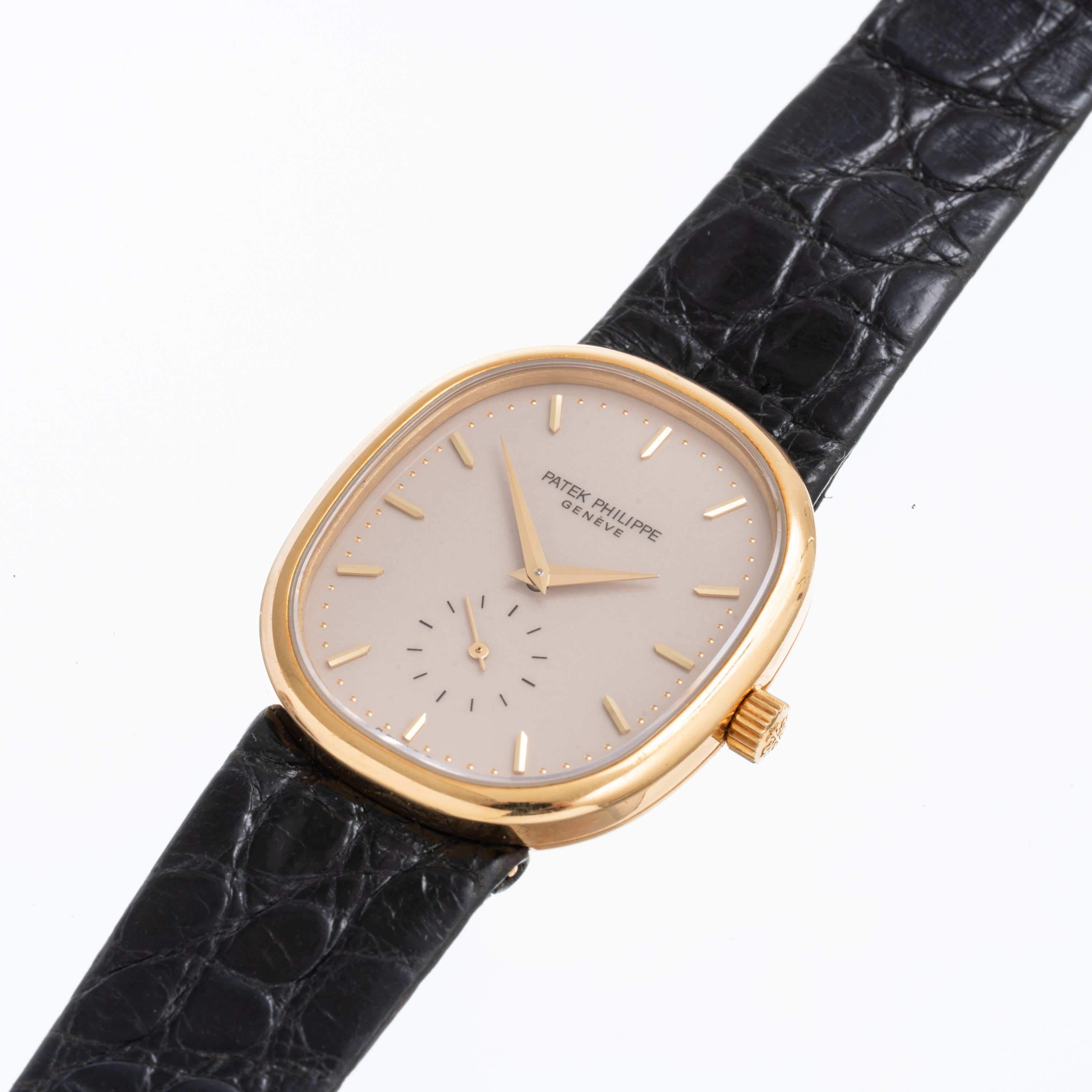 Patek Philippe - Ellipse—Orologio solo tempo a carica manuale in oro giallo 18kt, quadrante avori...