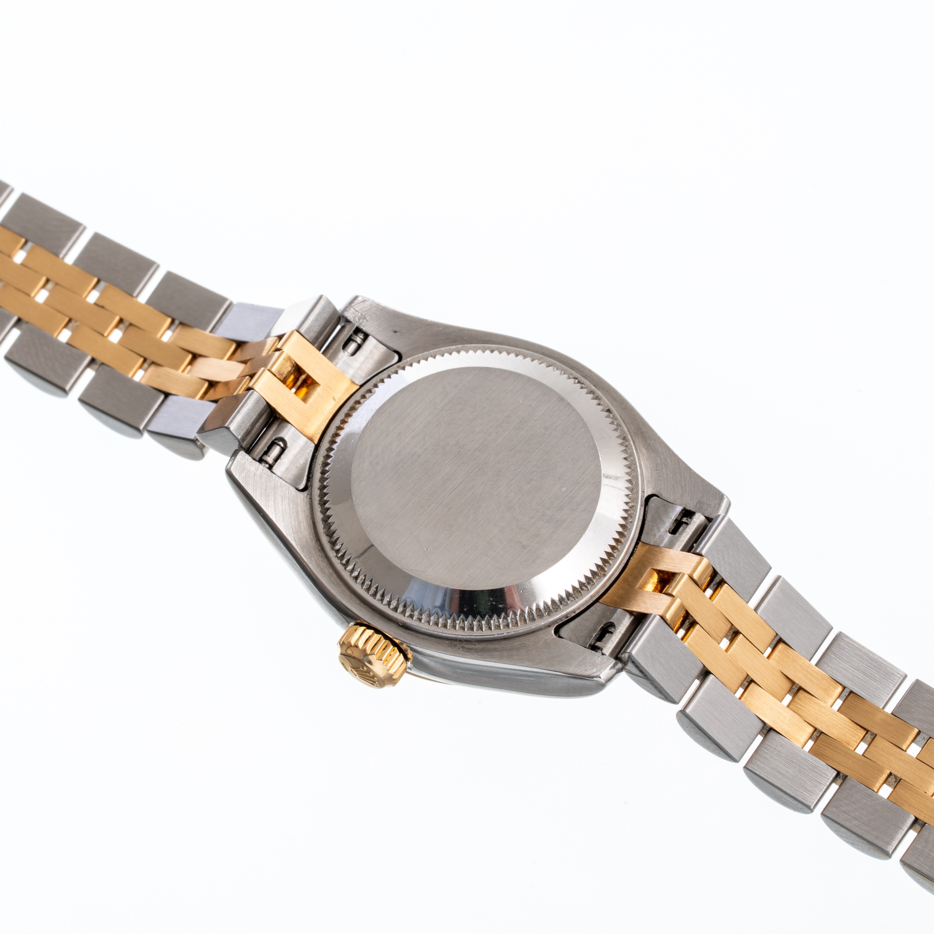 Rolex - Datejust Lady 179173 in acciaio e oro giallo 18 kt con quadrante in opale rosa e indici c...