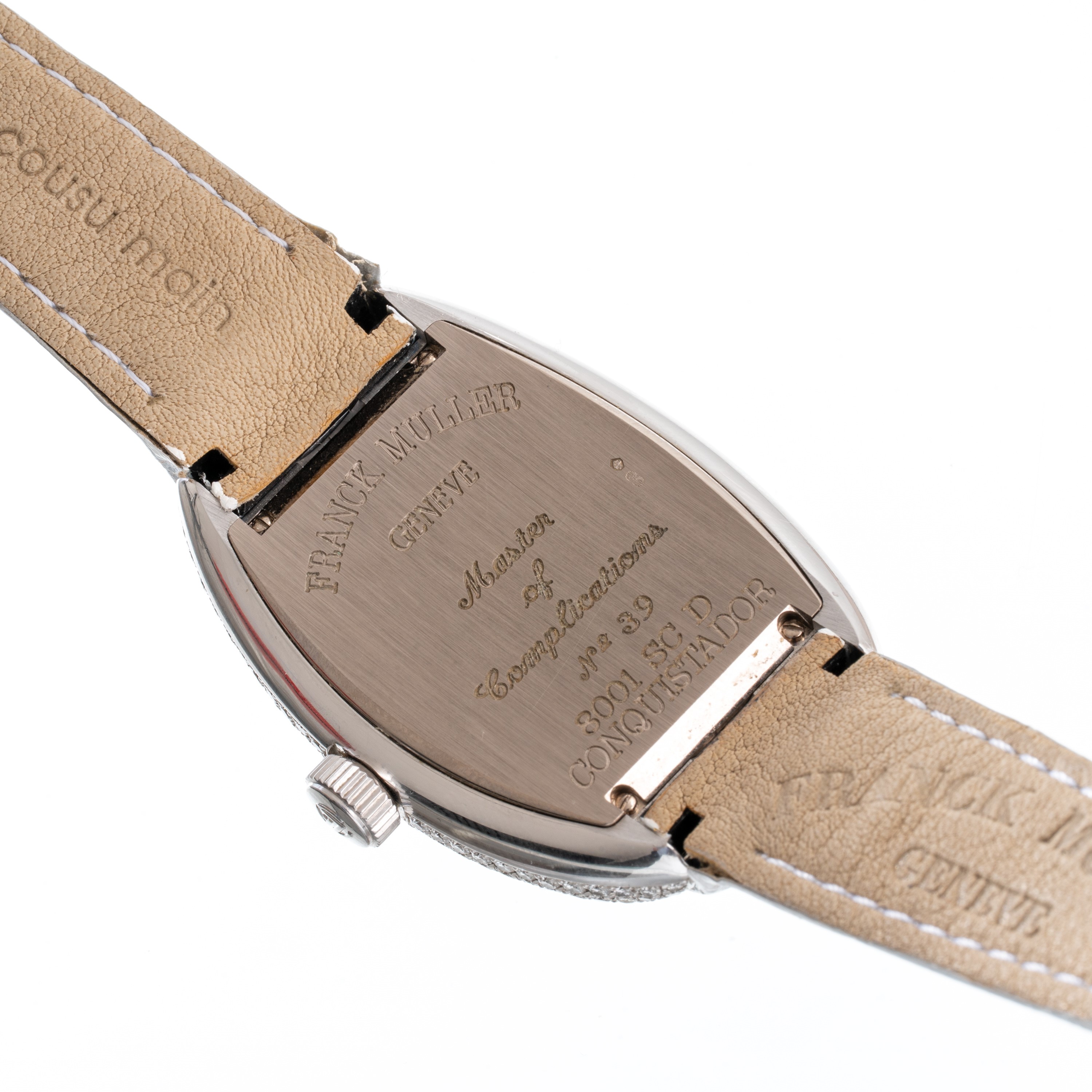 Franck Muller - Conquistador 8000 SC D, orologio solo tempo automatico in oro bianco 18 kt con di...