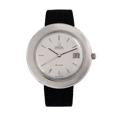 Disco Volante, orologio solo tempo automatico in acciaio con quadrante grigio (anni '70)