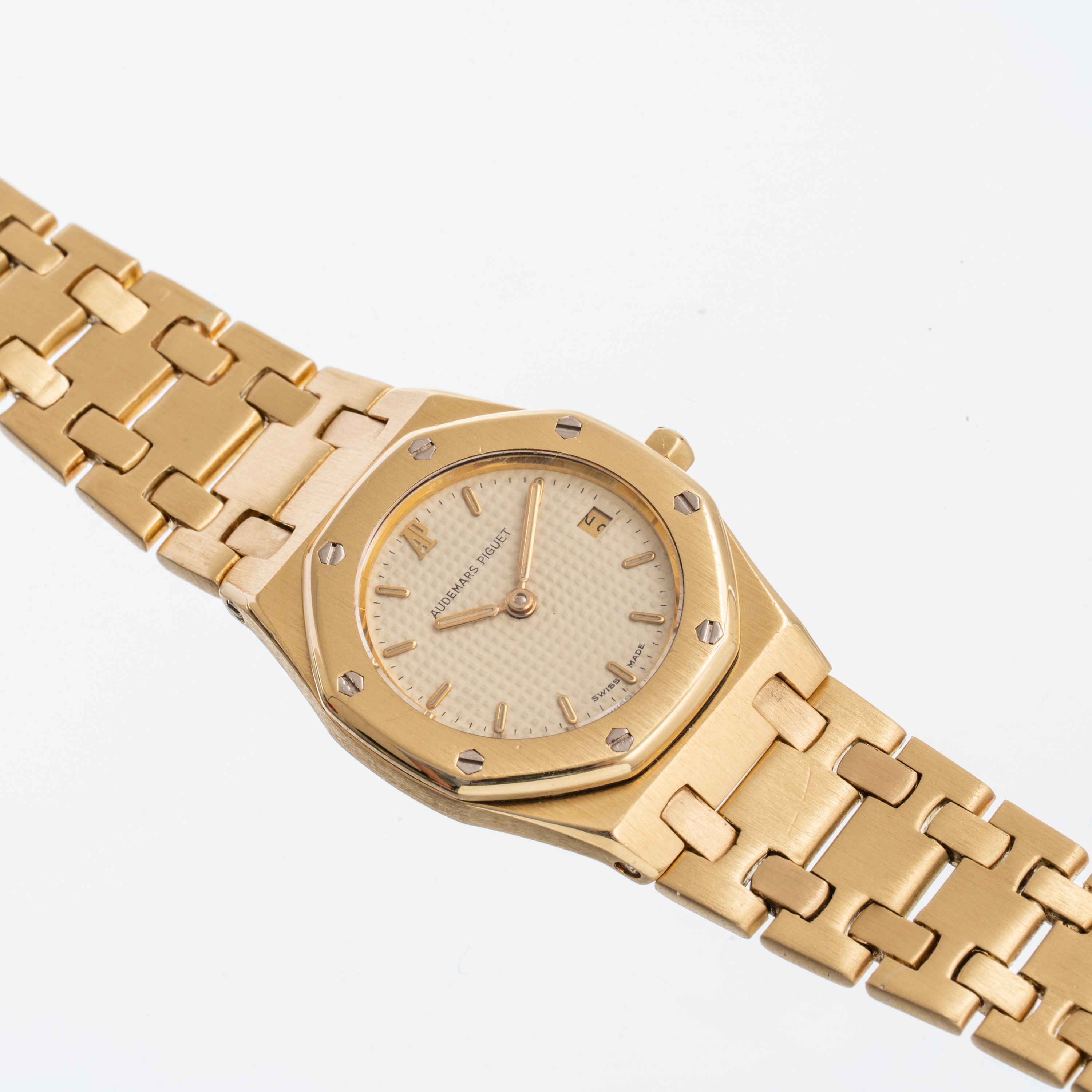 Audemars Piguet - Royal Oak Lady Quartz Orologio Solo Tempo al Quarzo in Oro Giallo 18kt con Quad...