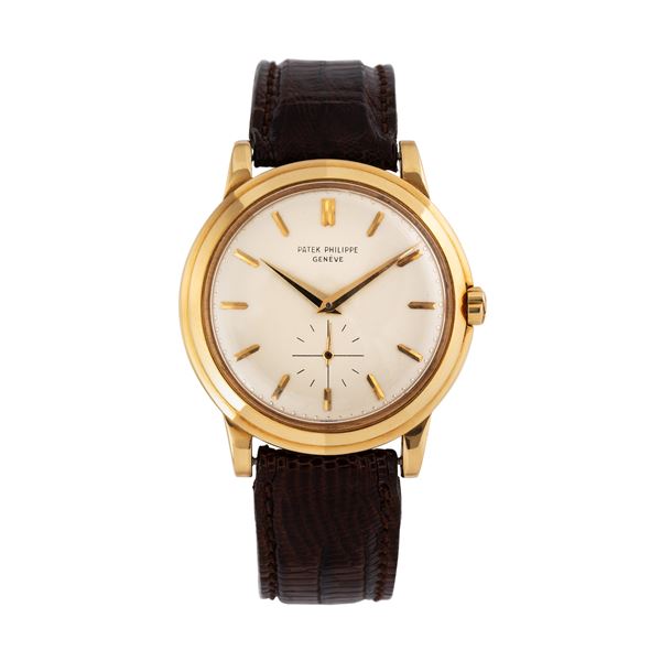 PATEK PHILIPPE - PATEK PHILIPPE - CALATRAVA OROLOGIO IN ORO GIALLO A CARICA AUTOMATICA CON PICCOLI SECONDI AD ORE SEI.