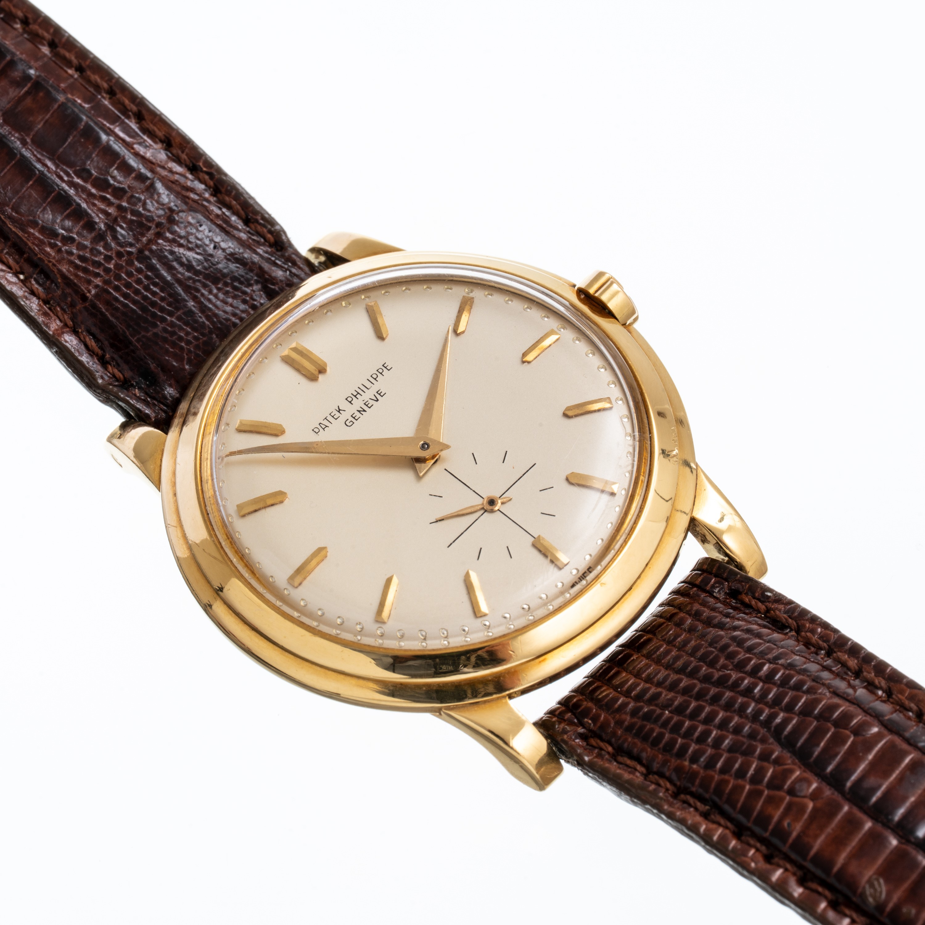 Patek Philippe - Calatrava 2552, orologio da polso in oro giallo 18 kt con piccoli secondi e cari...
