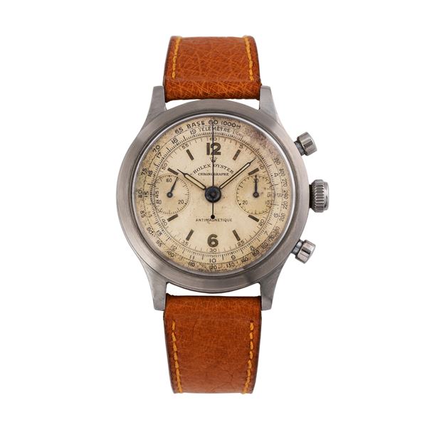 ROLEX - ROLEX - BARILOTTO CRONOGRAFO A CARICA MANUALE IN ACCIAIO CON QUADRANTE BIANCO