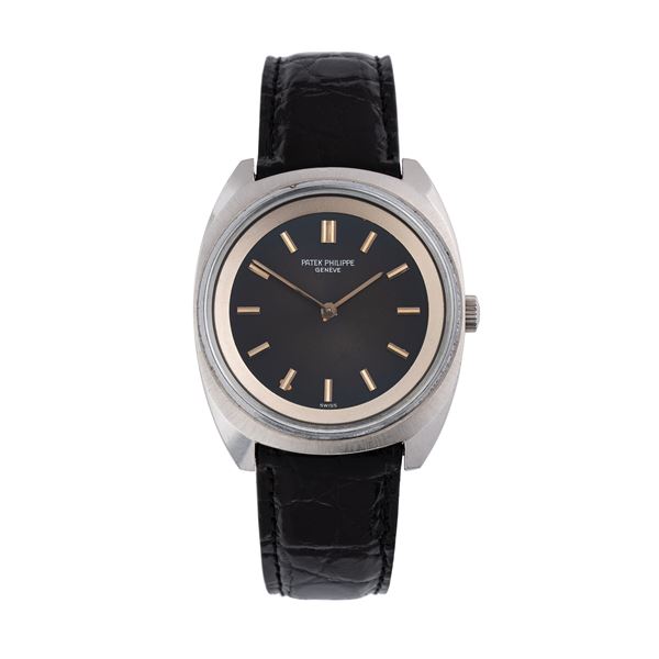 PATEK PHILIPPE - PATEK PHILIPPE - CALATRAVA OROLOGIO SOLO TEMPO A CARICA MANUALE IN ACCIAIO CON QUADRANTE BLU