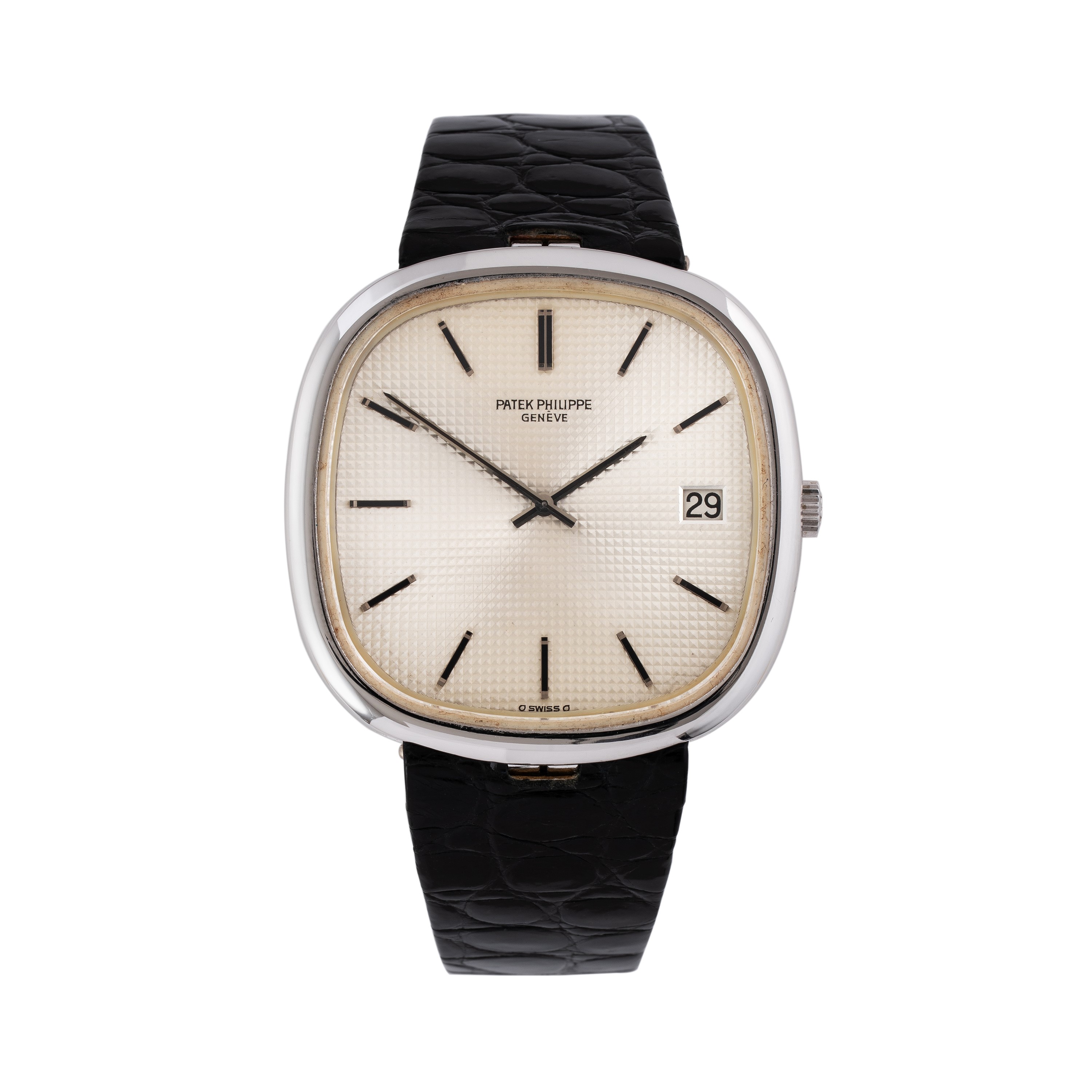 Patek Philippe - Calatrava Ellipse 3604, orologio da polso solo tempo in oro bianco 18 kt con car...