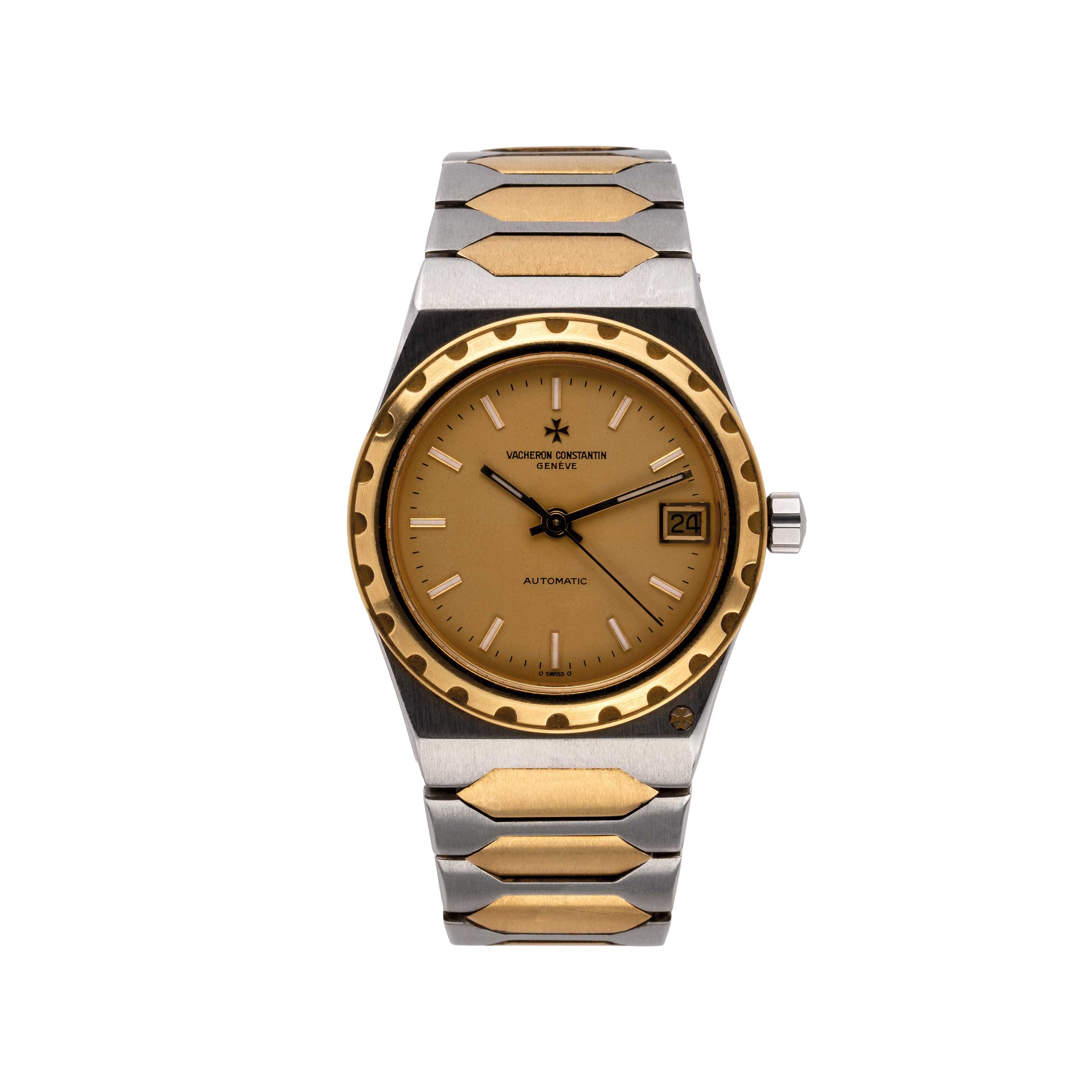 Vacheron Constantin - Orologio da polso ref. 222 (46003), oro giallo 18 kt e acciaio, quadrante c...