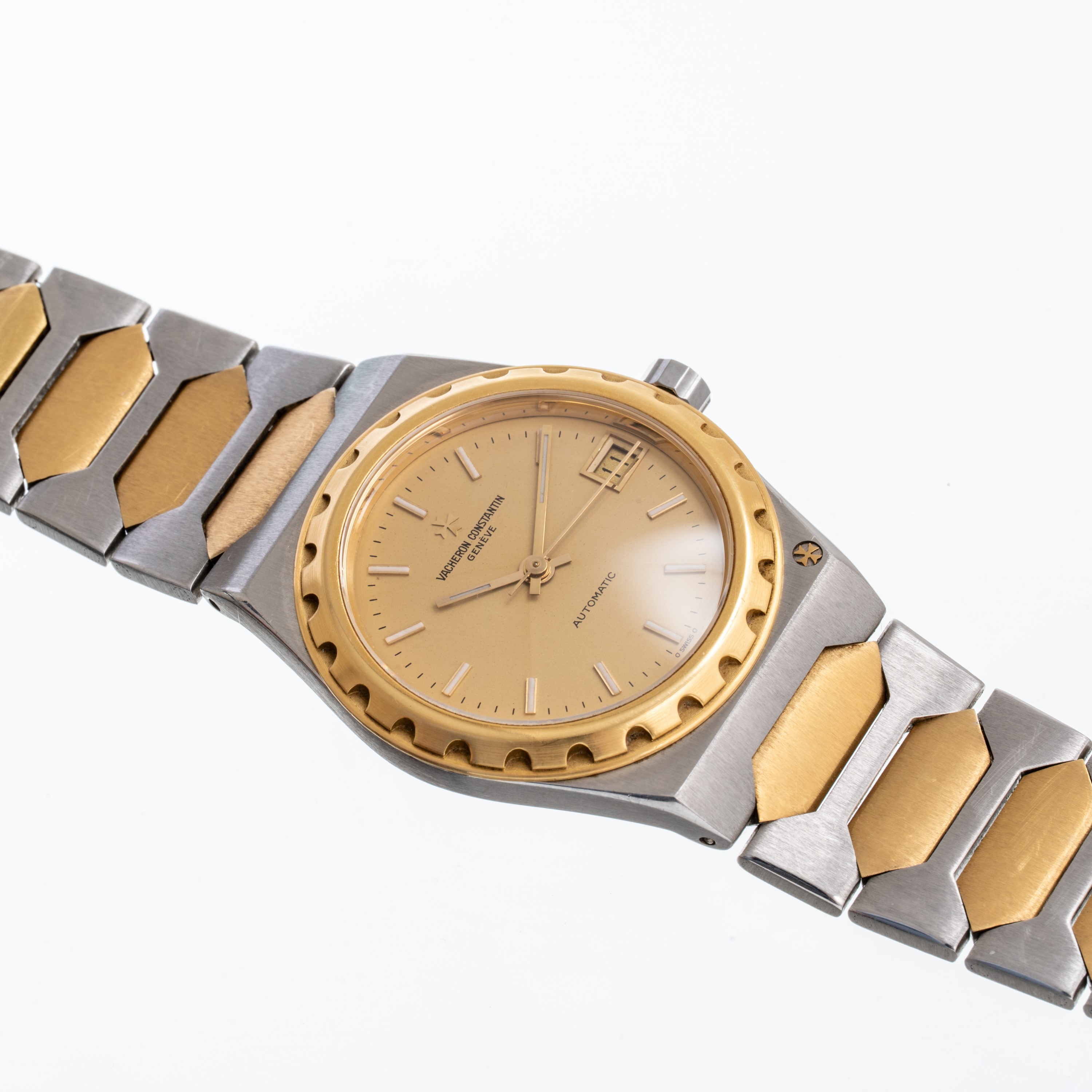 Vacheron Constantin - Orologio da polso ref. 222 (46003), oro giallo 18 kt e acciaio, quadrante c...