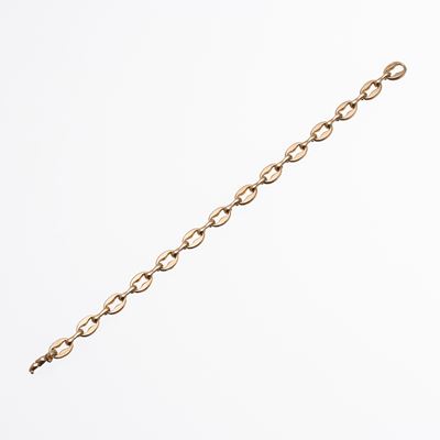 Bracciale in oro giallo 18 kt con marchio "Cartier Paris" e numero di serie 120163