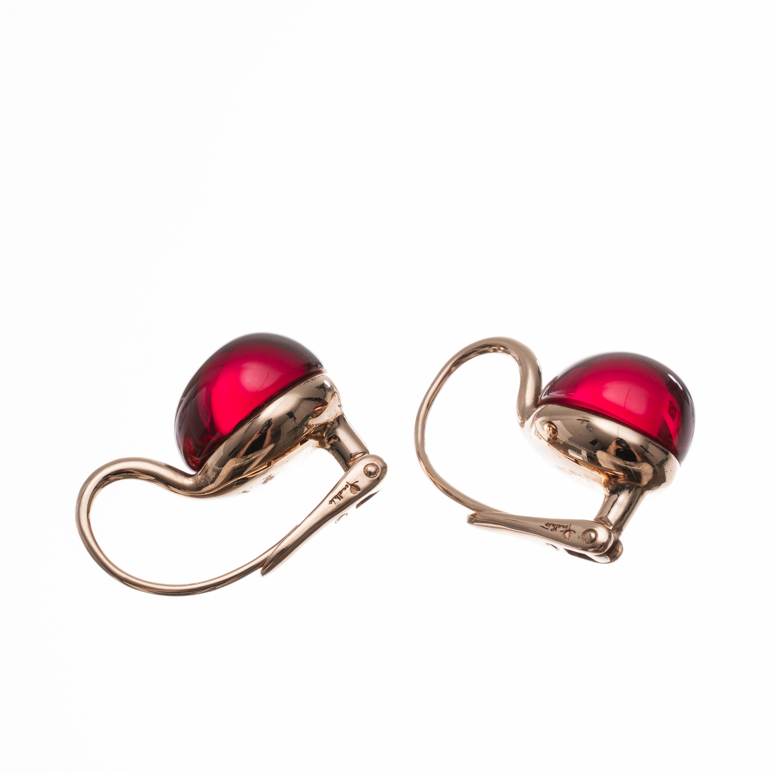 Pomellato - Parure “Rouge Passion” in oro rosa 9 kt con pietre rosse