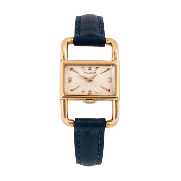 JAEGER LE COULTRE - JAEGER LECOULTRE - LUCCHETTO OROLOGIO SOLO TEMPO A CARICA MANUALE IN ORO ROSA 18KT