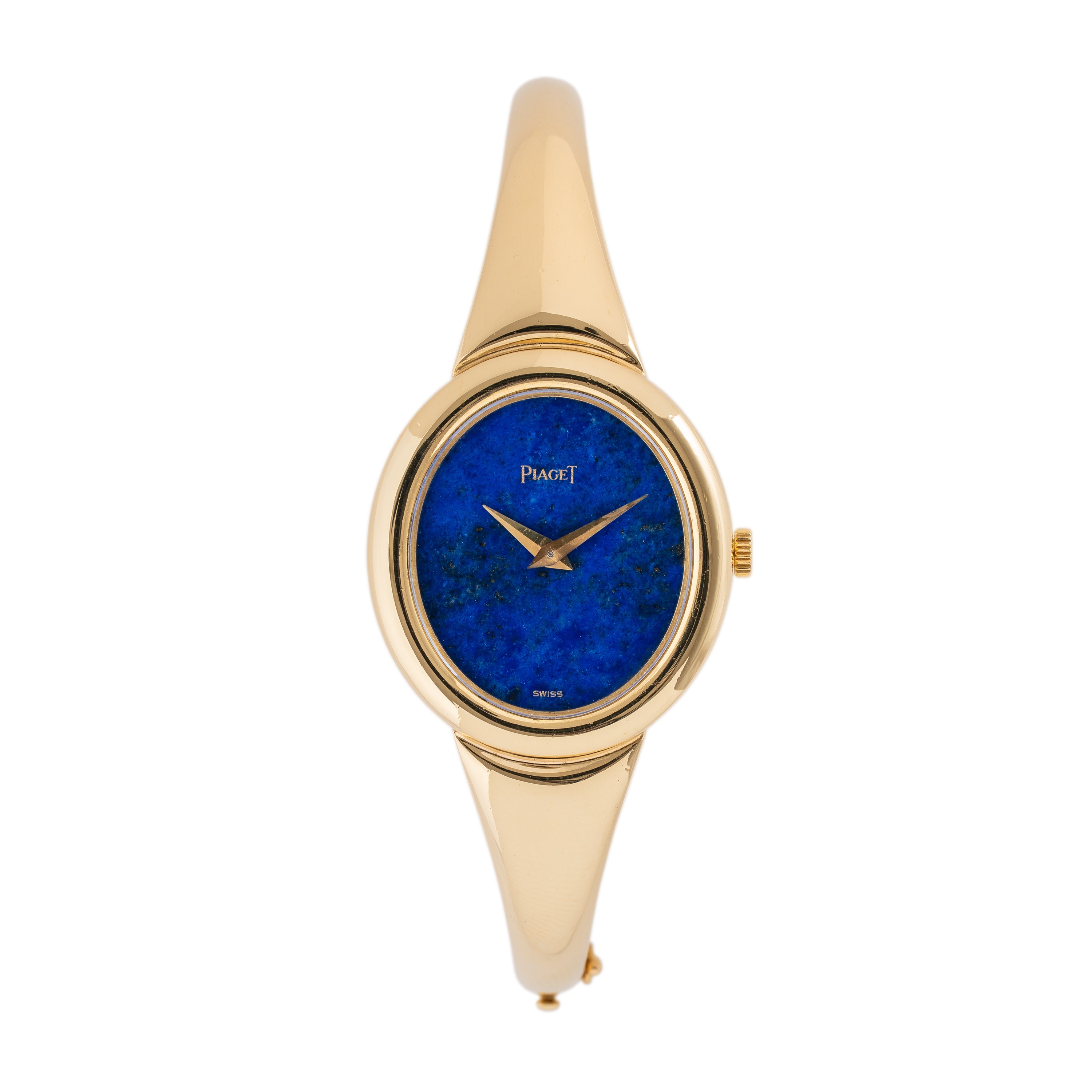 Piaget - Orologio solo tempo a carica manuale in oro giallo 18 kt con quadrante in lapislazzuli