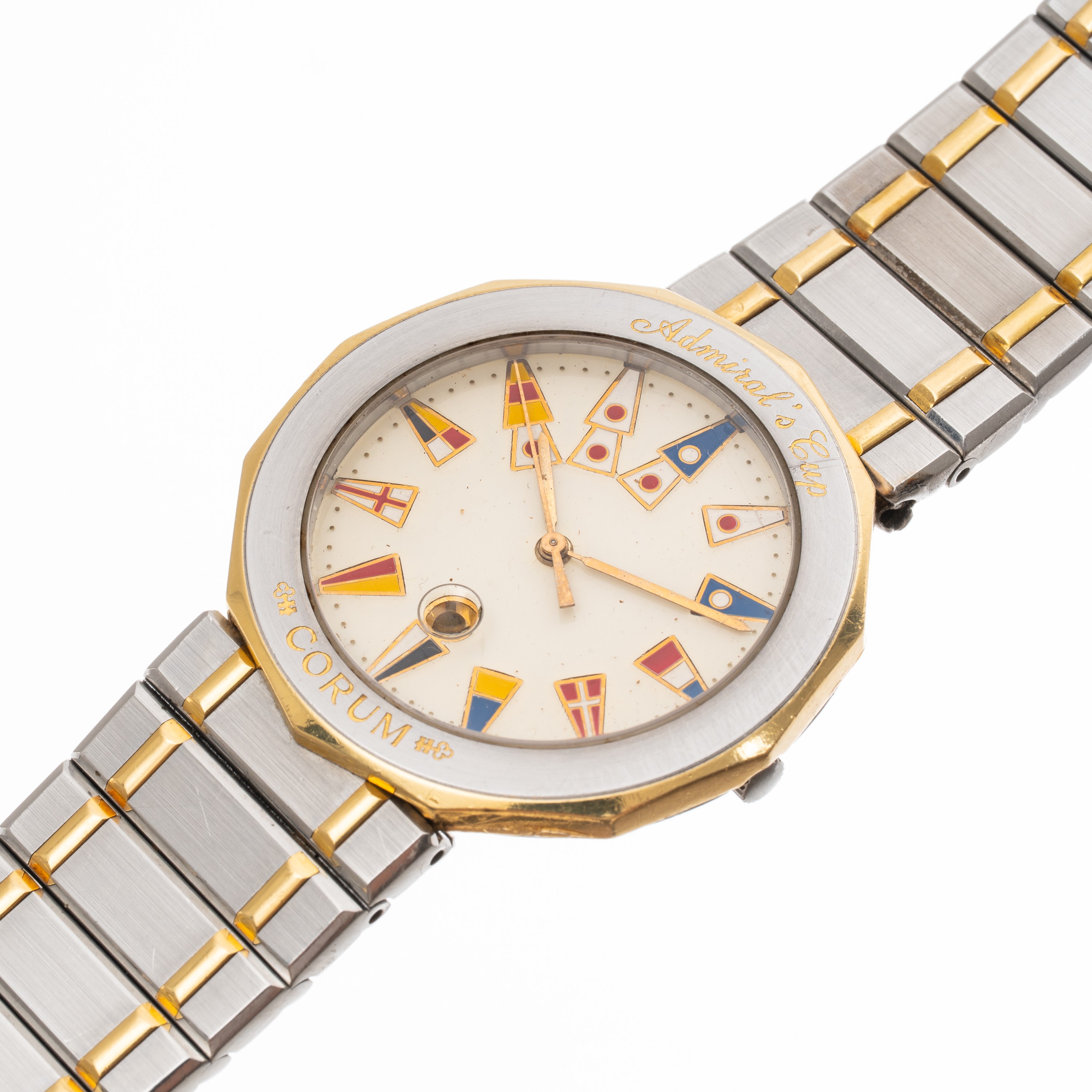 Corum - Admiral Cup 3981021V52, orologio solo tempo al quarzo in acciaio