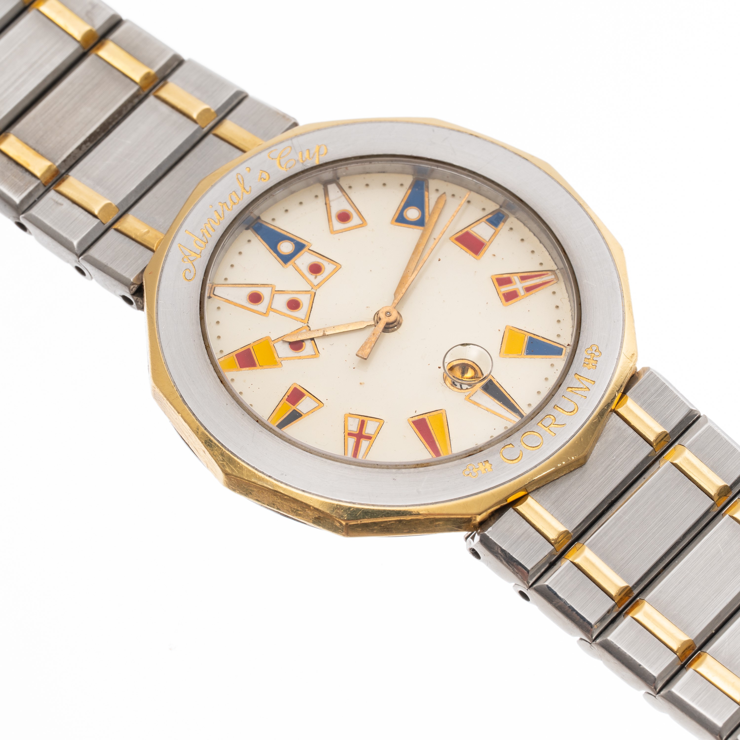 Corum - Admiral Cup 3981021V52, orologio solo tempo al quarzo in acciaio
