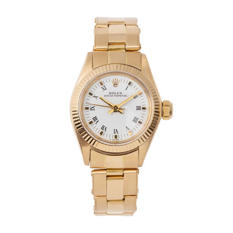 Rolex - Oyster Perpetual Lady 6719, orologio solo tempo automatico in oro giallo 18 kt (1975 circ...