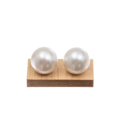 Coppia di perle australiane, perle da 16 mm