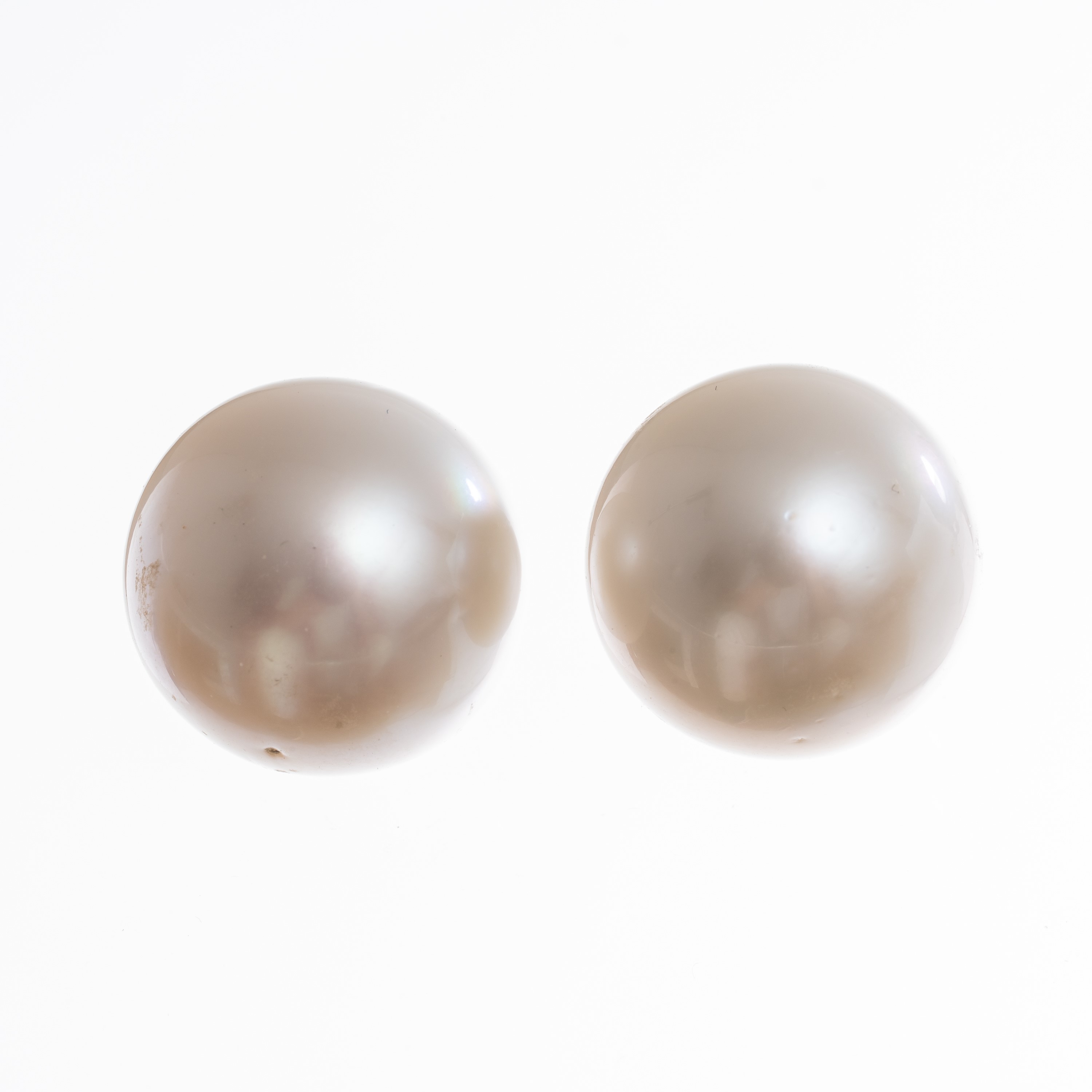 Coppia di perle australiane, perle da 16 mm