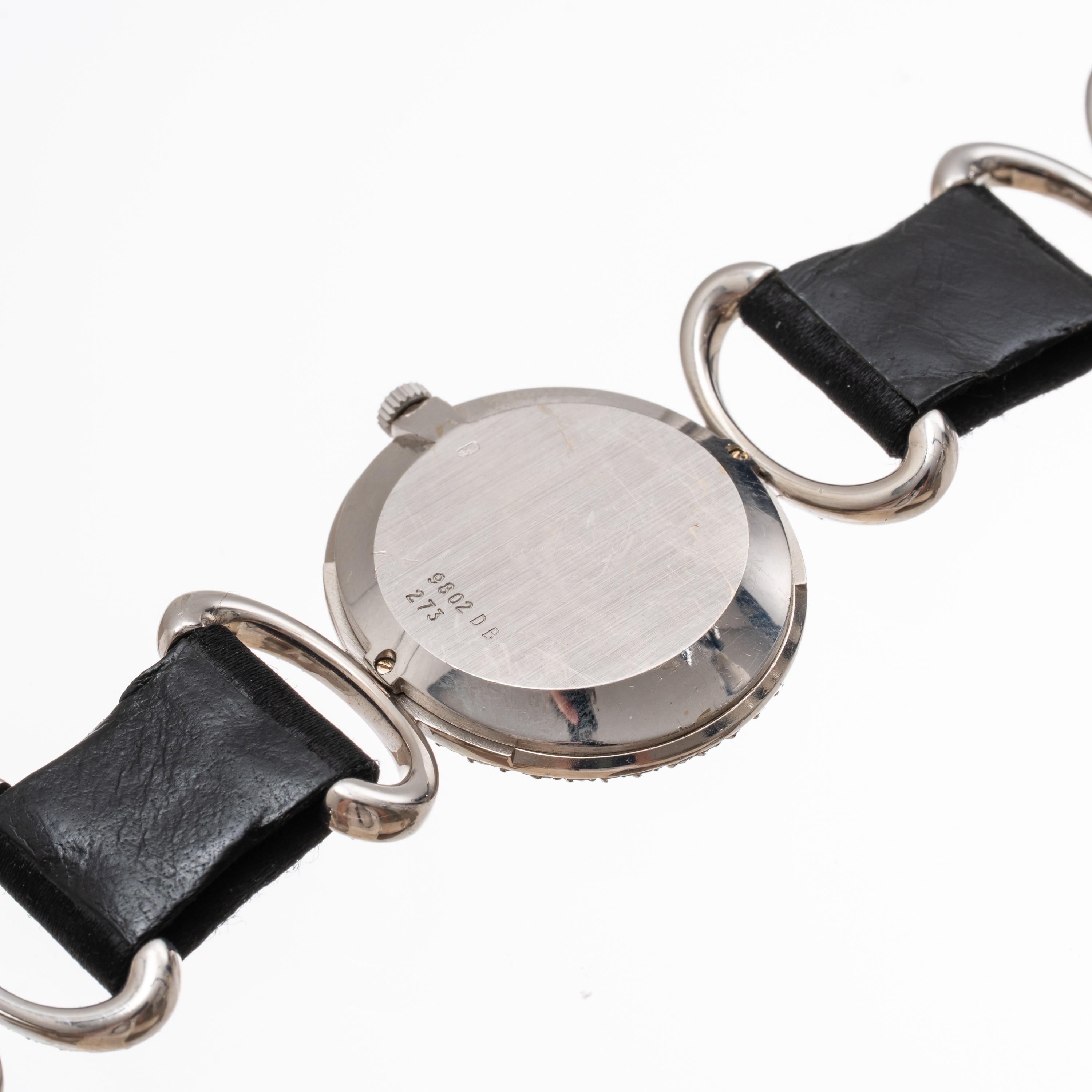 Piaget - Orologio solo tempo a carica manuale in oro bianco 18 kt con diamanti e quadrante in oni...