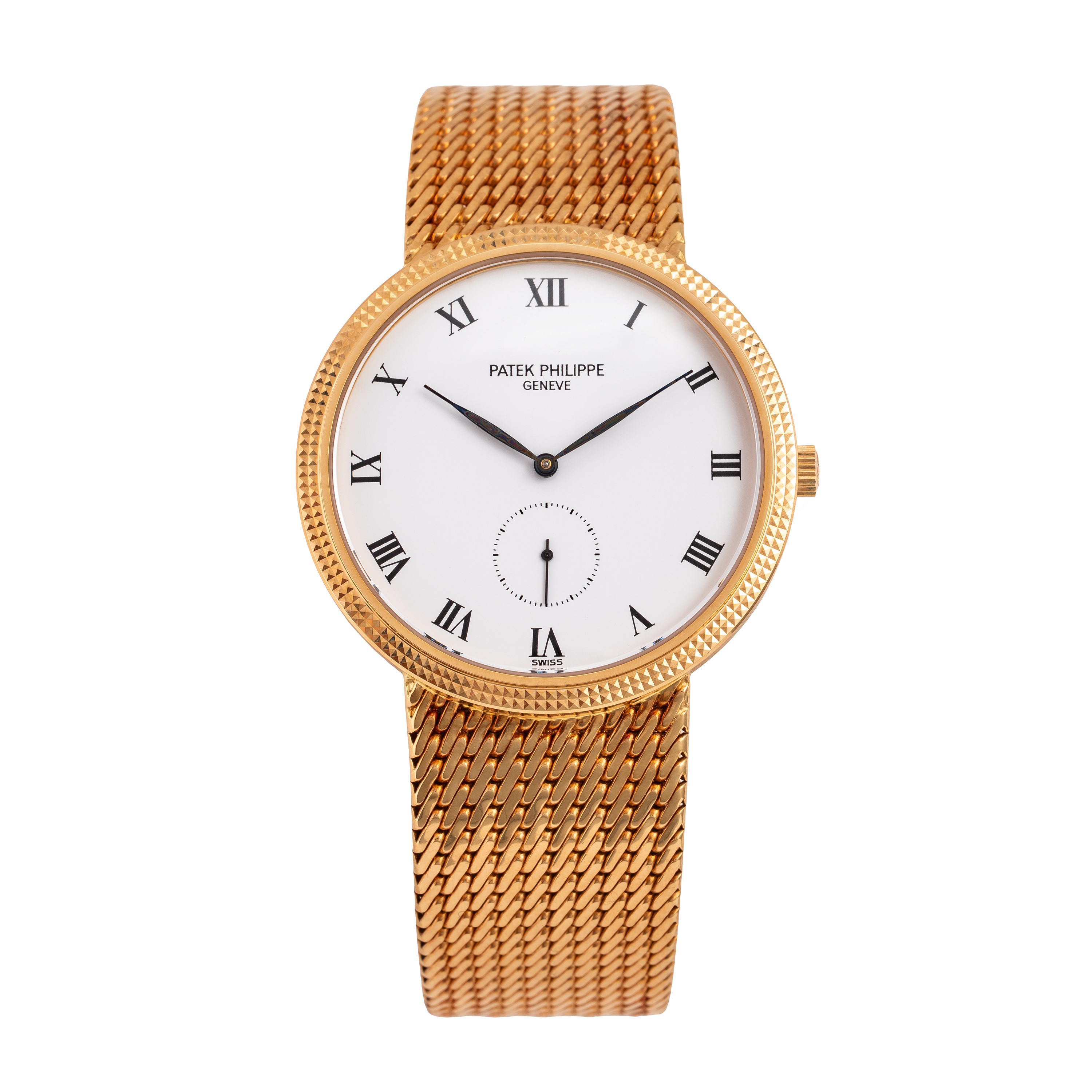 Patek Philippe - Calatrava - Orologio a carica manuale in oro giallo 18kt con bracciale integrato