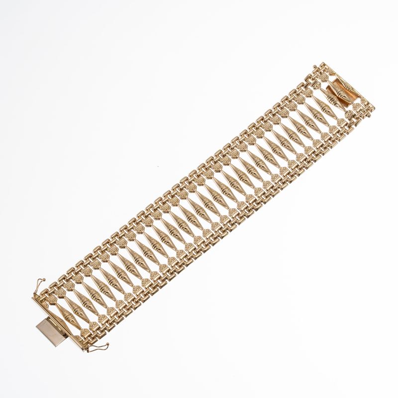 Bracciale in oro giallo 18 kt stampato