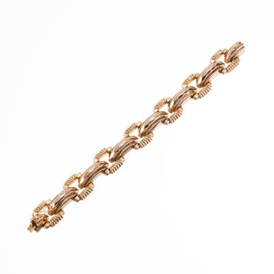 Bracciale in oro giallo 18 kt, anni ’50