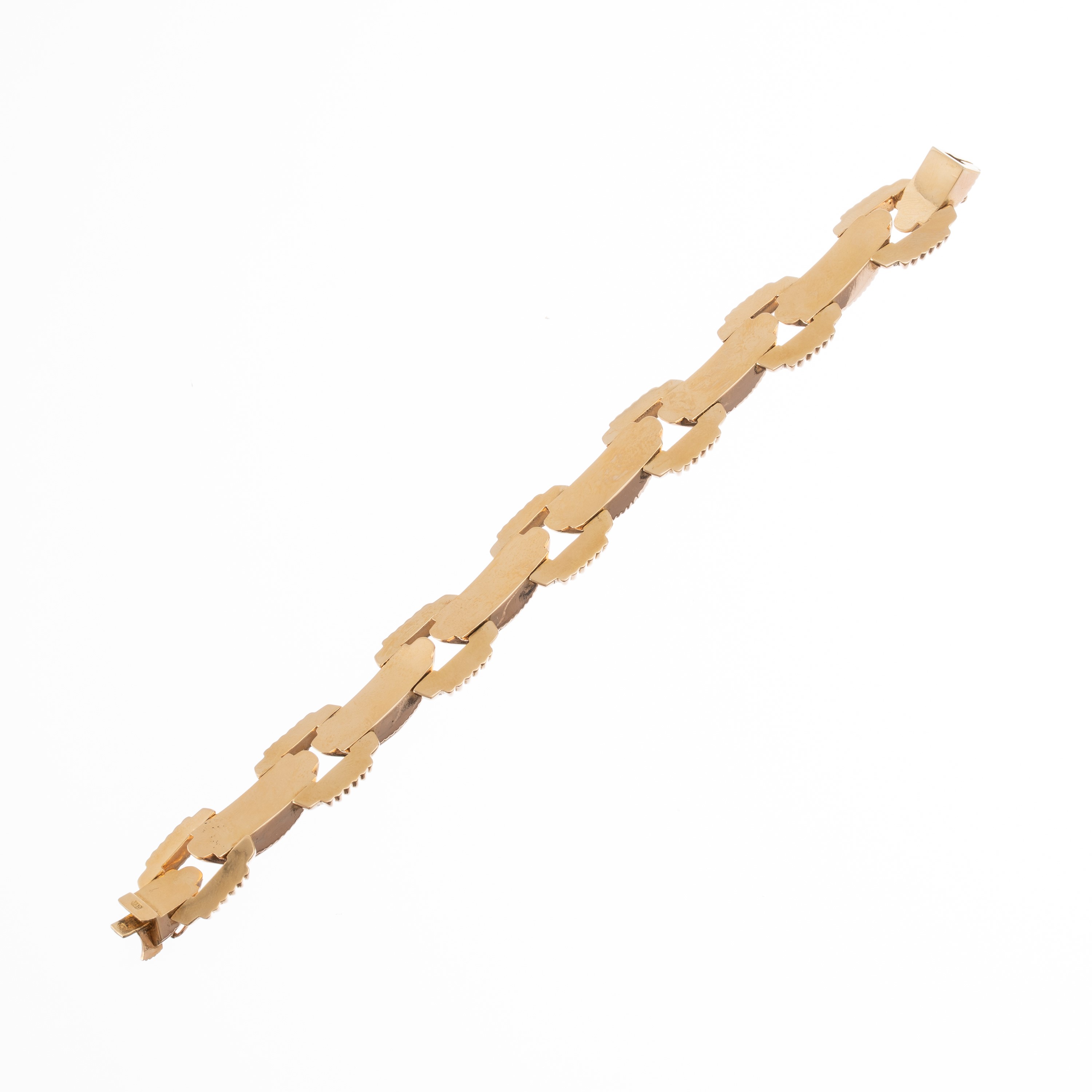 Bracciale in oro giallo 18 kt, anni ’50