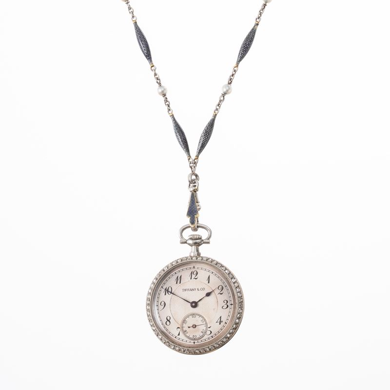 Golay Fils & Stahl - Tiffany - Golay Fils & Stahl (Tiffany & Co.), Orologio-giog(i)ello pendentif...