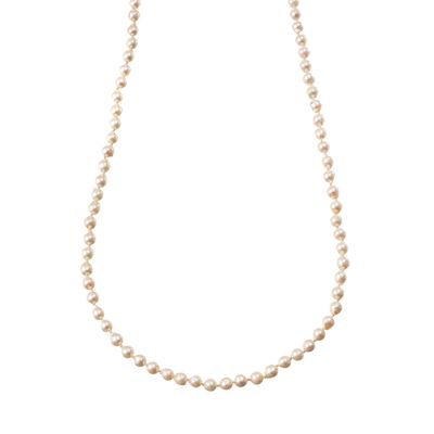 Collana di perle barocche con diamanti e chiusura in oro giallo 18 kt