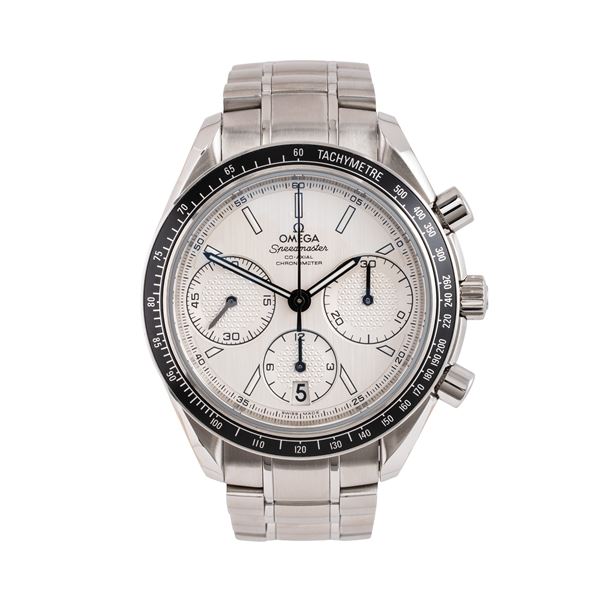 OMEGA - OMEGA - SPEEDMASTER RACING CO-AXIAL CRONOGRAFO A CARICA AUTOMATICA IN ACCIAIO CON QUADRANTE BIANCO E DATARIO AD ORE SEI