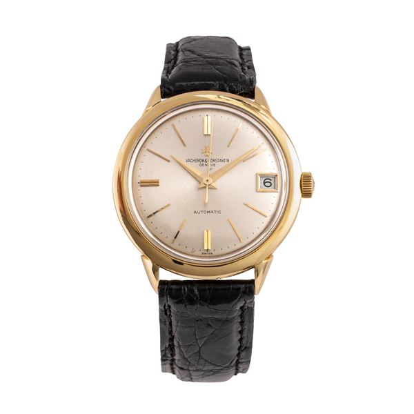 VACHERON CONSTANTIN - VACHERON CONSTANTIN  OROLOGIO SOLO TEMPO A CARICA AUTOMATICA IN ORO GIALLO 18KT, QUADRANTE ARGENTE' E DATARIO AD ORE TRE