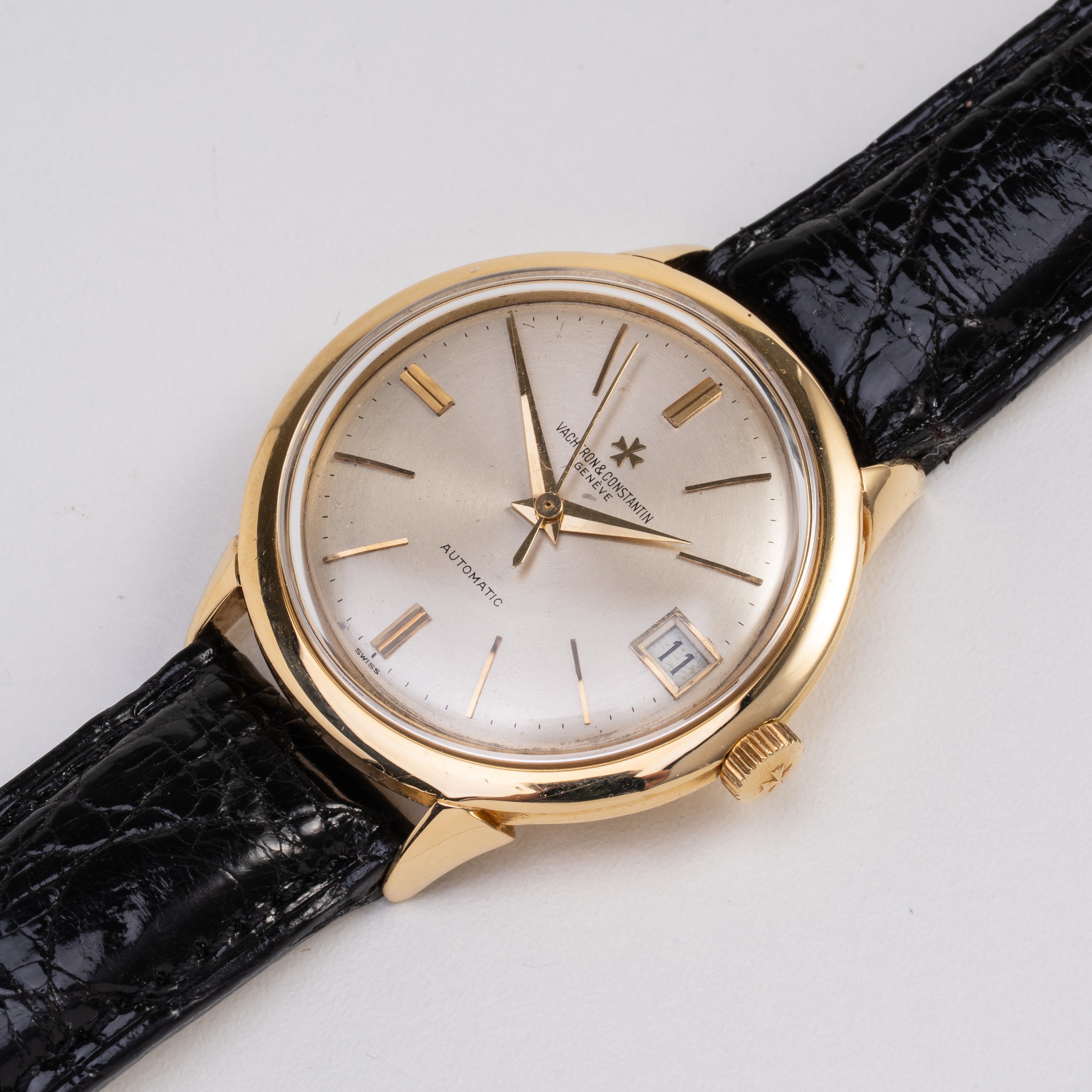 Vacheron Constantin - Orologio da polso solo tempo in oro giallo 18 kt con quadrante argenté e da...