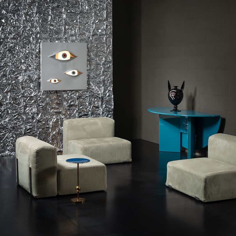 Kazuhide Takahama - Tavolo console “Antella”, doppi pannelli incernierati con chiusura magnetica