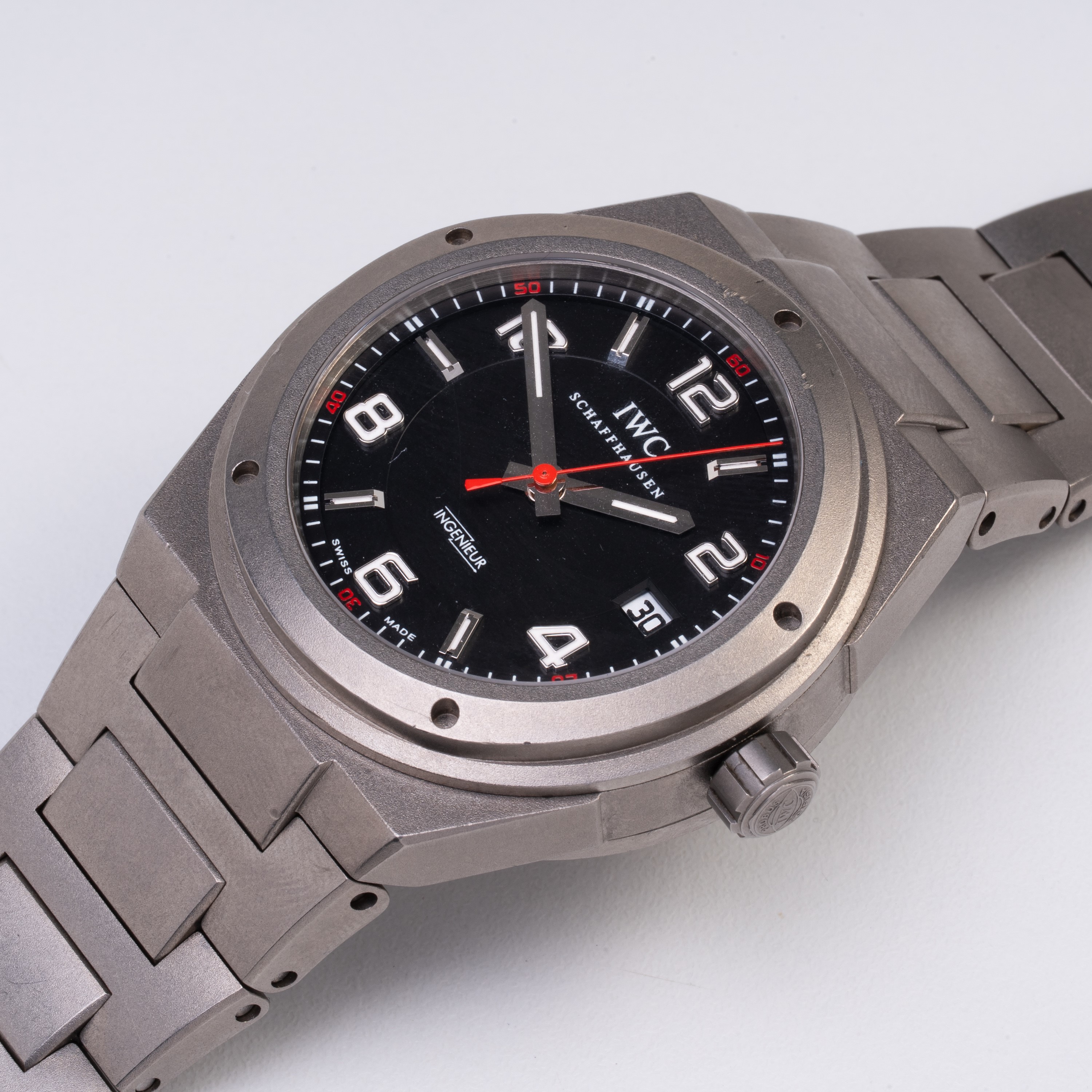 Iwc - Ingenieur AMG in titanio (referenza 3103093) con quadrante nero