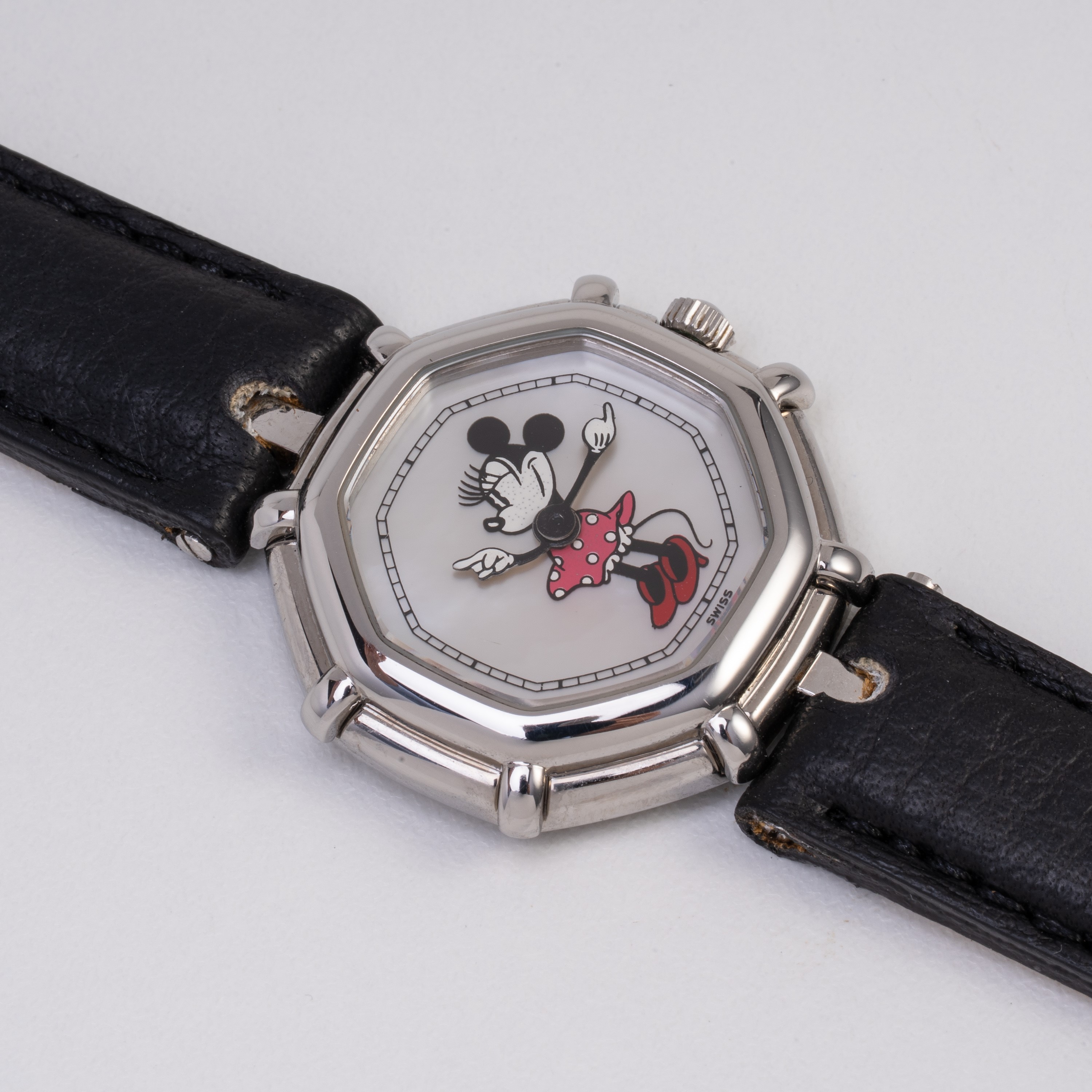 Gerald Genta - Minnie, orologio solo tempo al quarzo in acciaio con quadrante in madreperla