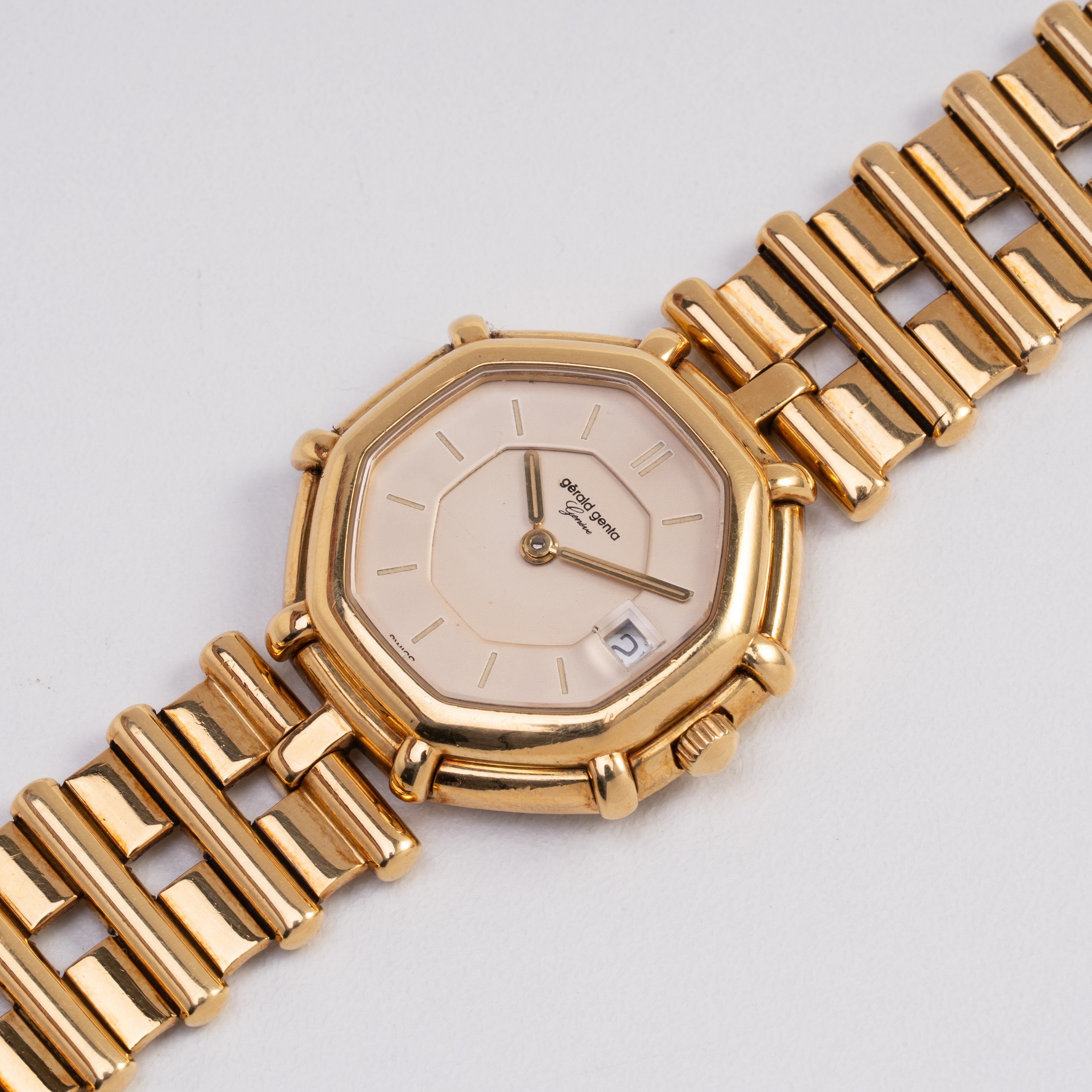 Gerald Genta - Lady Success — orologio solo tempo al quarzo in oro giallo 18 kt