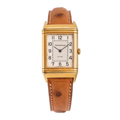 Jaeger-LeCoultre, Reverso – Orologio solo tempo a carica manuale in oro giallo 18 kt, quadrante b...