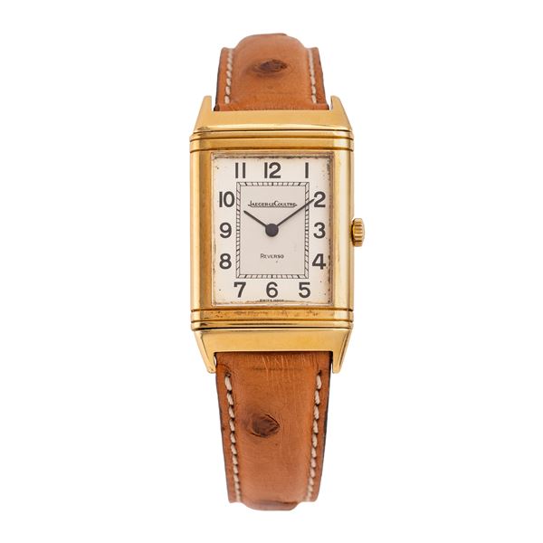 JAEGER LE COULTRE - JAEGER LE COULTRE - REVERSO  OROLOGIO SOLO TEMPO A CARICA MANUALE IN ORO GIALLO 18KT CON QUADRANTE BITONALE