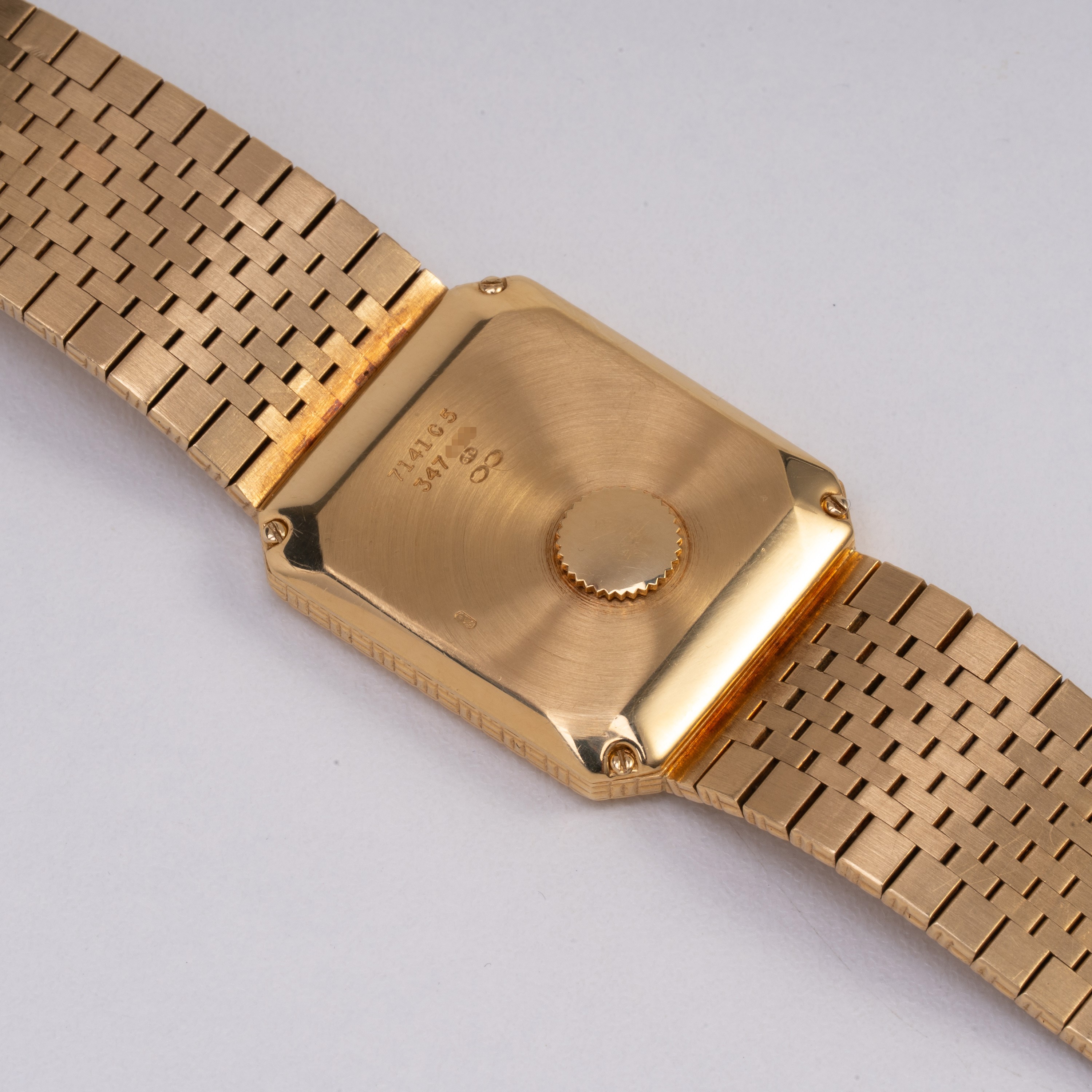 Piaget - Orologio da polso “solo tempo” al quarzo in oro giallo 18 kt con bracciale integrato e q...