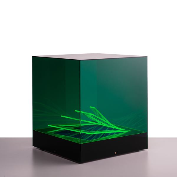James Rivière - JAMES RIVIÈRE, LAMPADA DA TAVOLO 'CUBO DI TEO'
