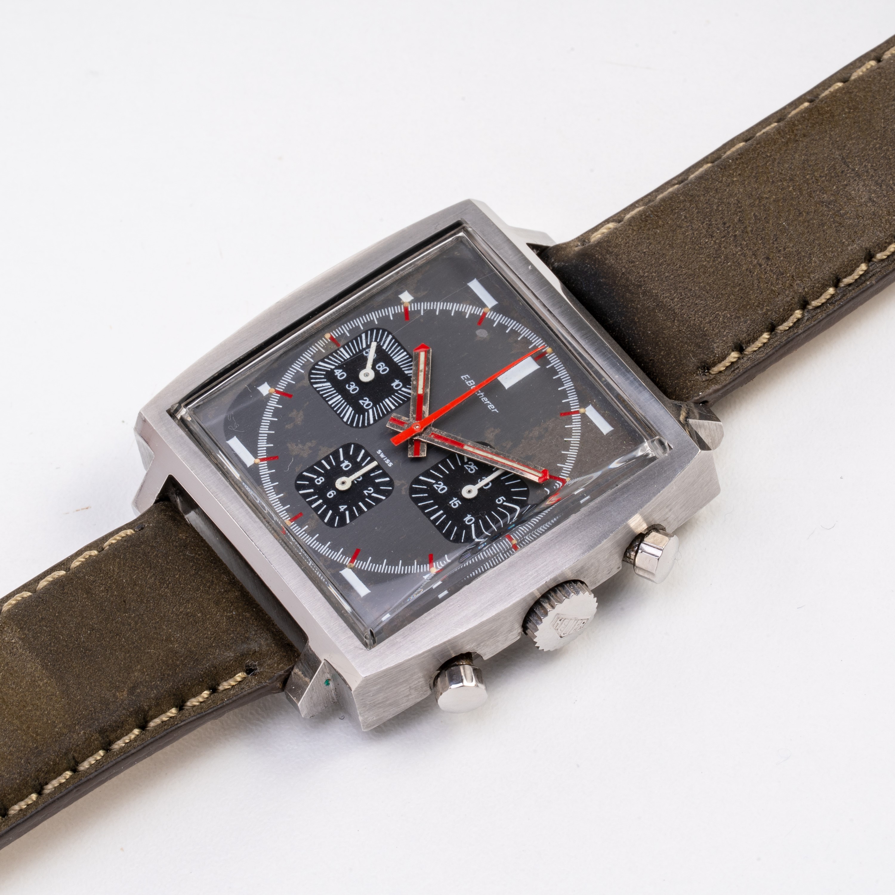 Heuer - Monaco Bucherer, cronografo in acciaio a carica manuale (Ref. 73633)