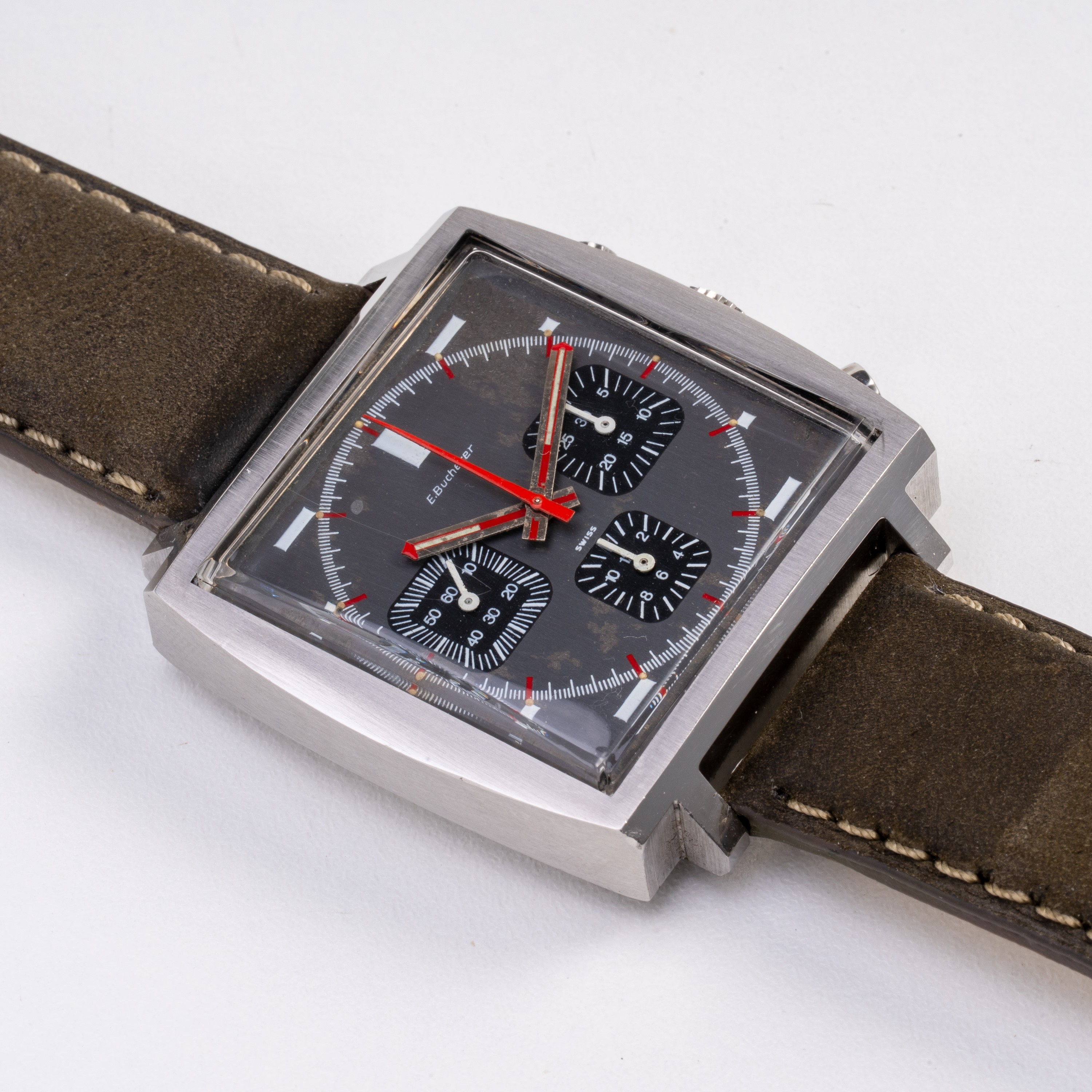 Heuer - Monaco Bucherer, cronografo in acciaio a carica manuale (Ref. 73633)