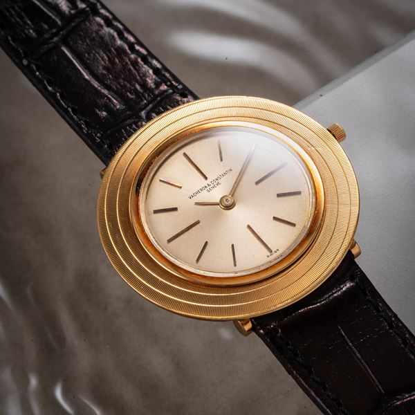 VACHERON CONSTANTIN - DISCO VOLANTE OROLOGIO SOLO TEMPO A CARICA MANUALE IN ORO GIALLO 18KT E QUADRANTE  [..]